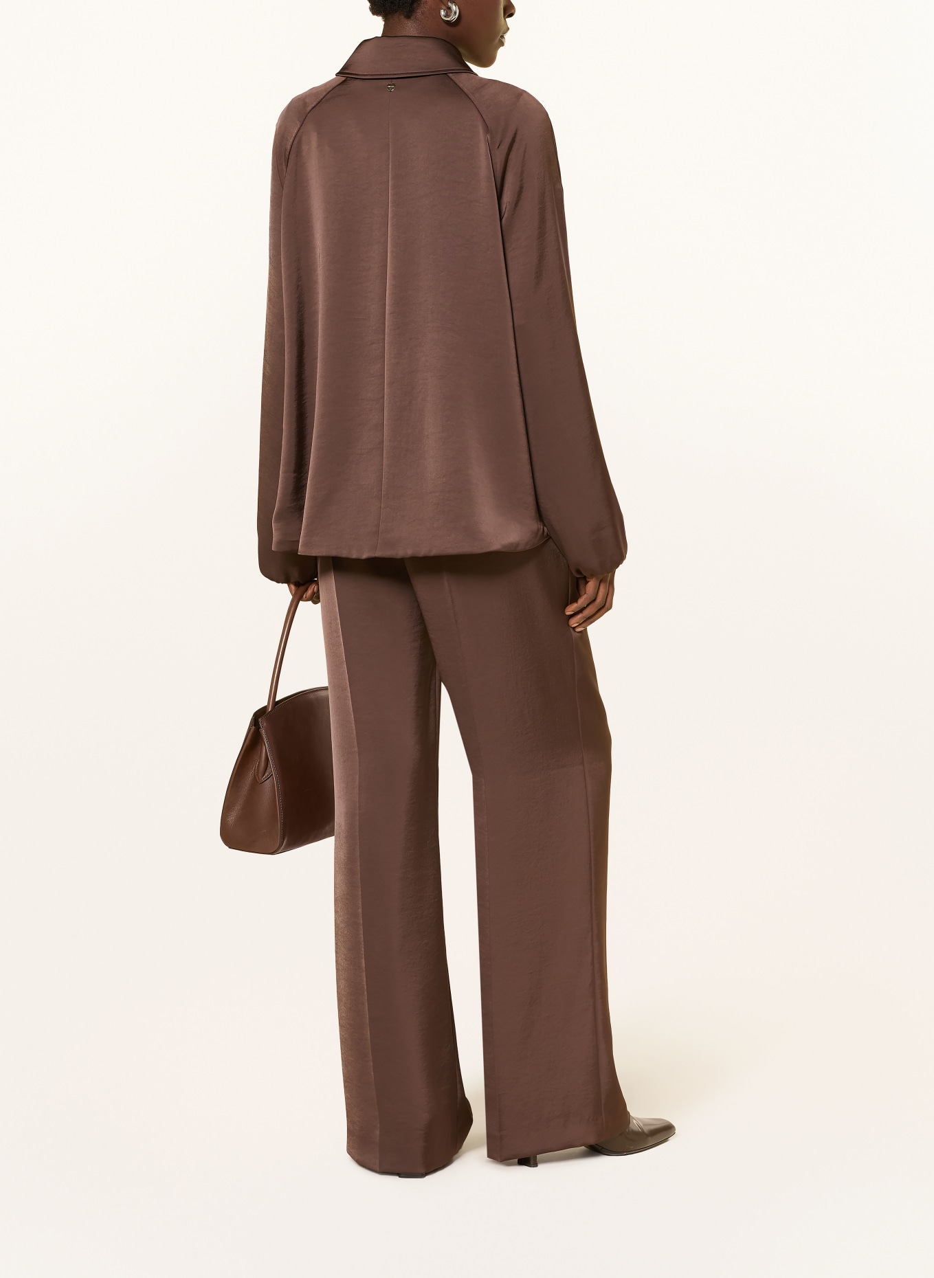 MARC CAIN Satinblouson: 697 seal brown