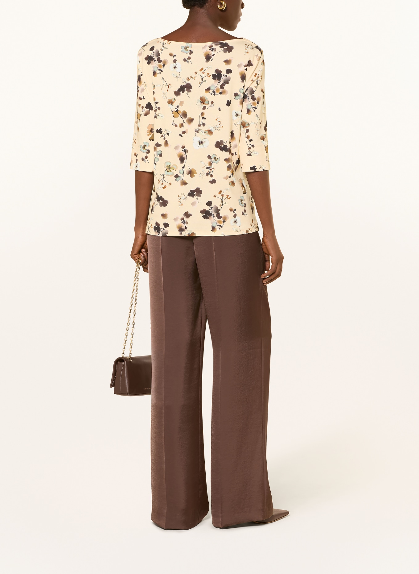 MARC CAIN Shirt mit 3/4-Arm und Spitze: 126 lamb`s wool