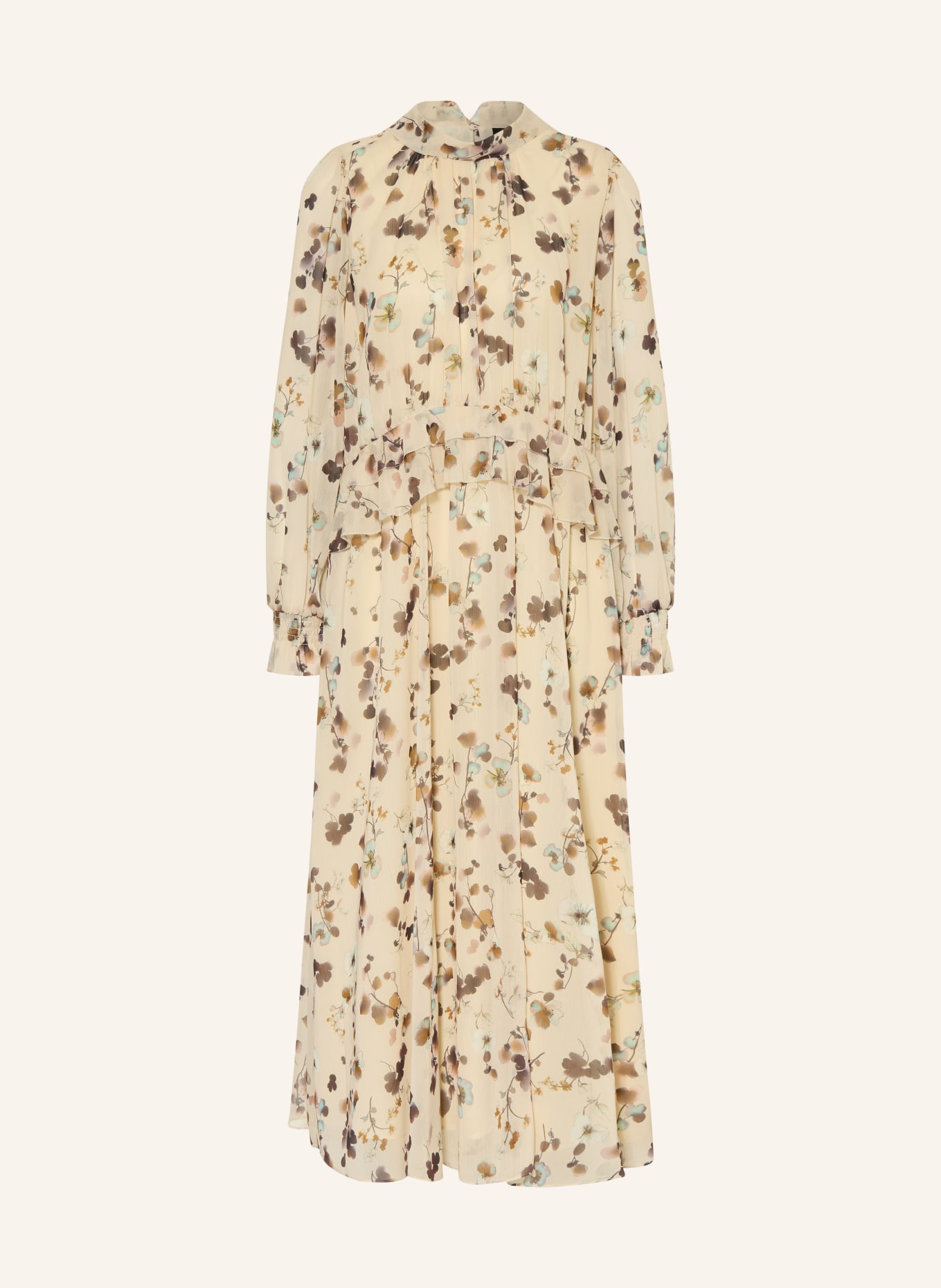 MARC CAIN Kleid mit Rüschen: 126 lamb`s wool