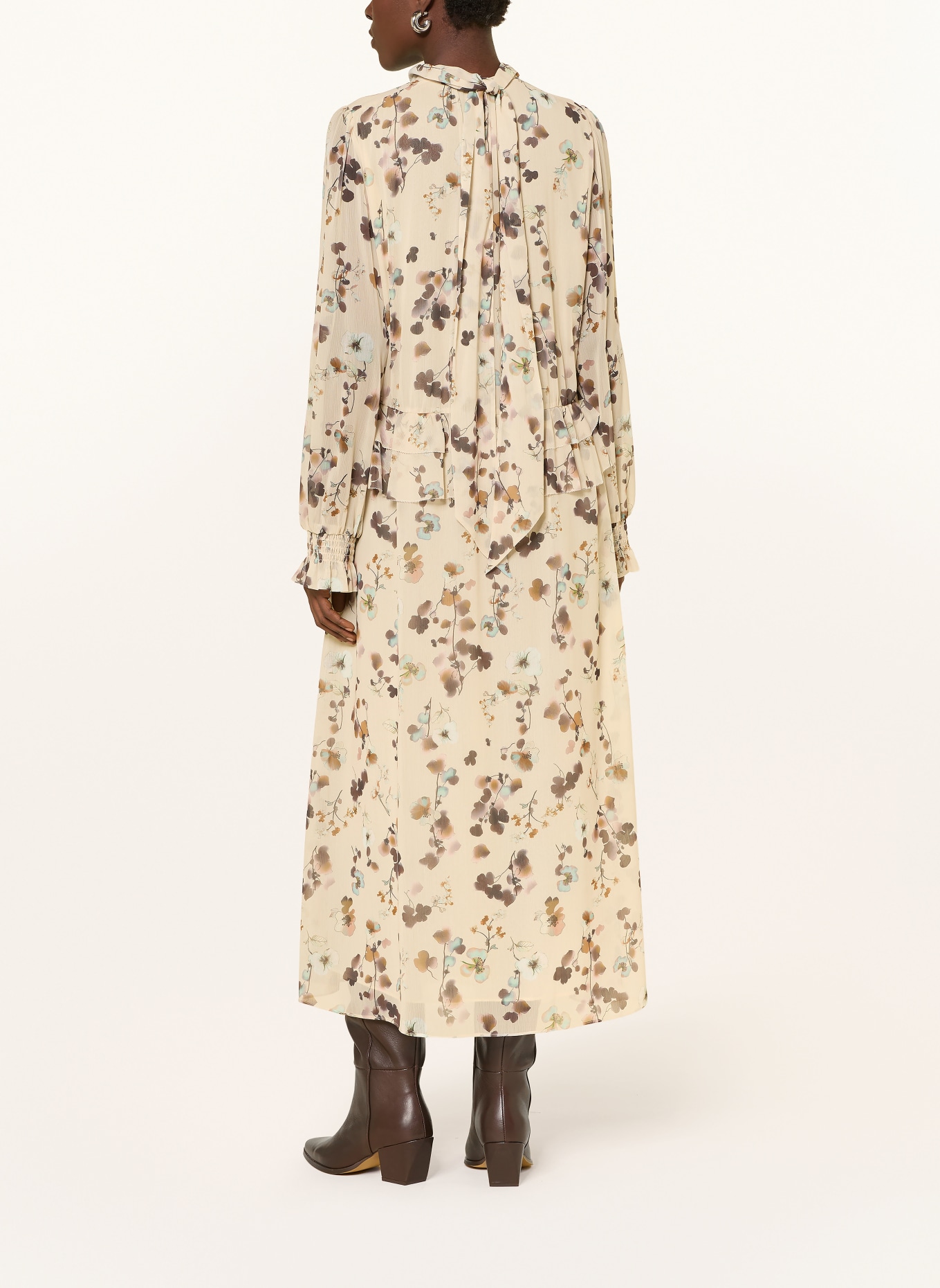 MARC CAIN Kleid mit Rüschen: 126 lamb`s wool