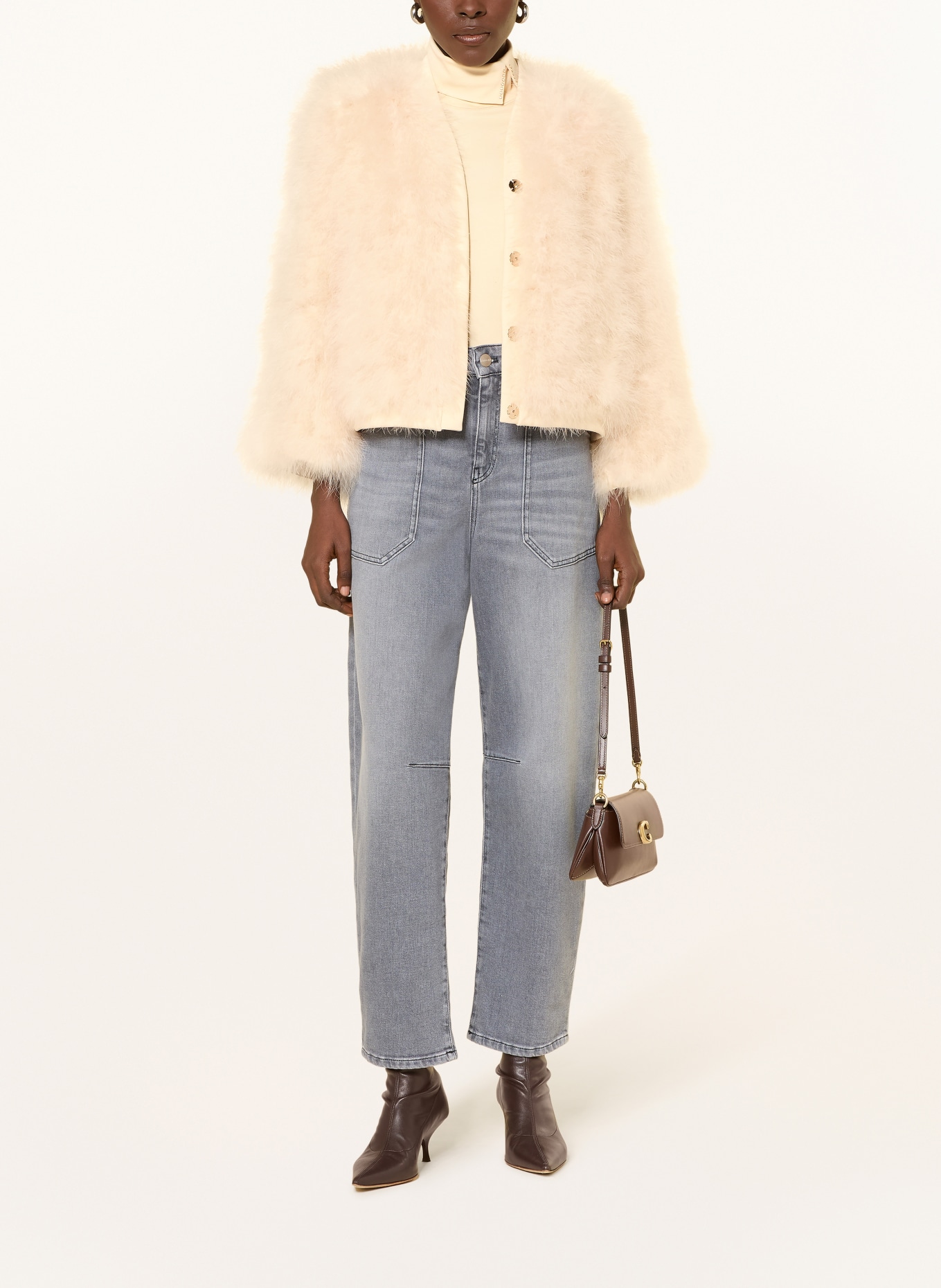 MARC CAIN Blouson: 126 lamb`s wool