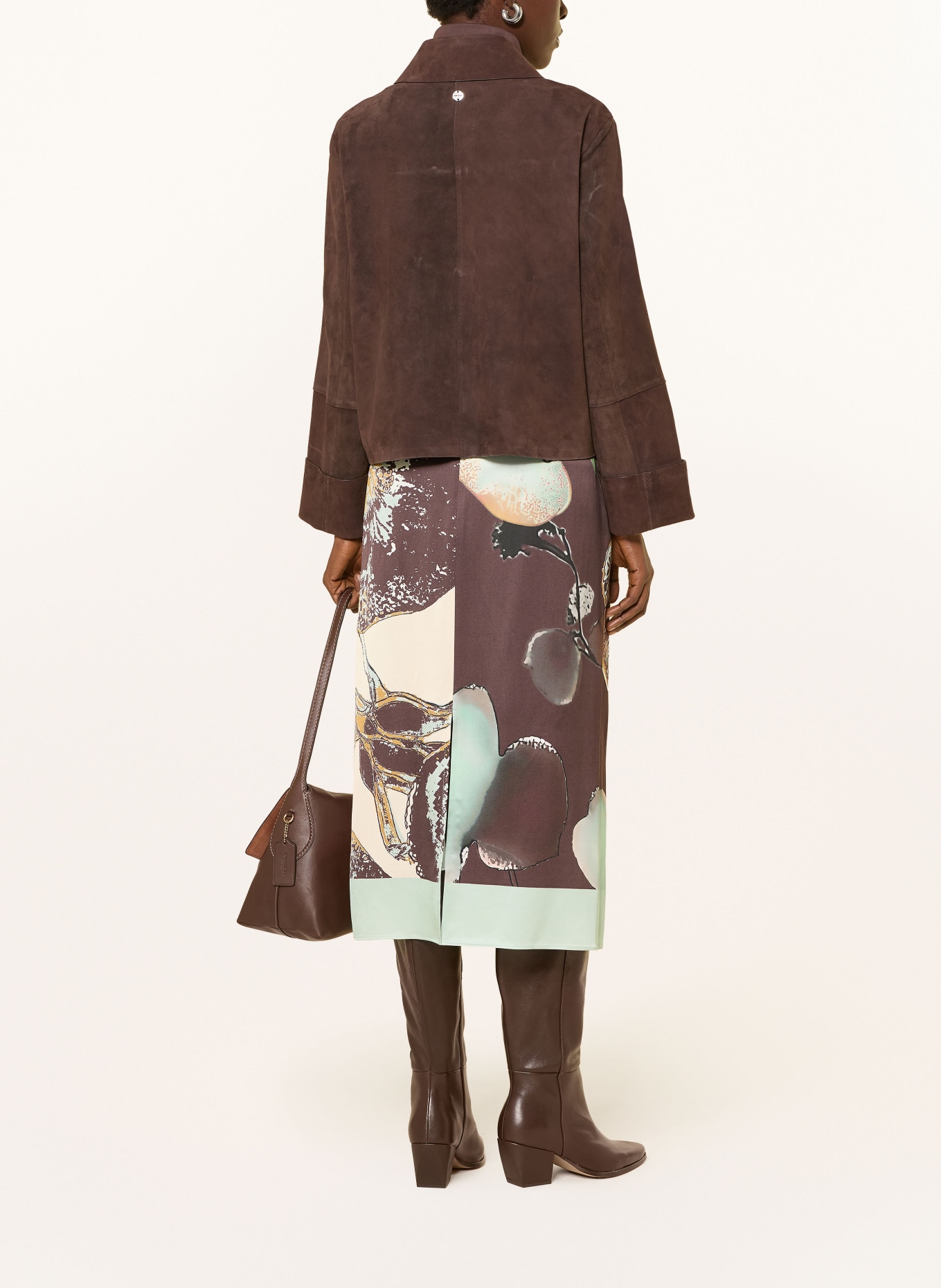 MARC CAIN Satinrock: 505 silt green