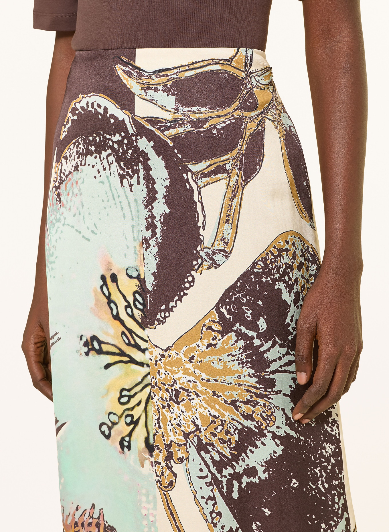 MARC CAIN Satinrock: 505 silt green