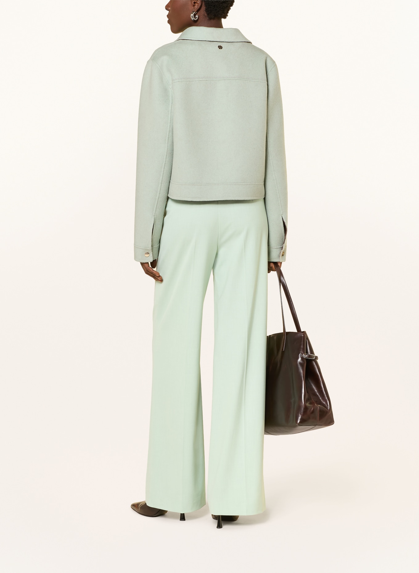 MARC CAIN Kastenjacke zum Wenden: 505 silt green