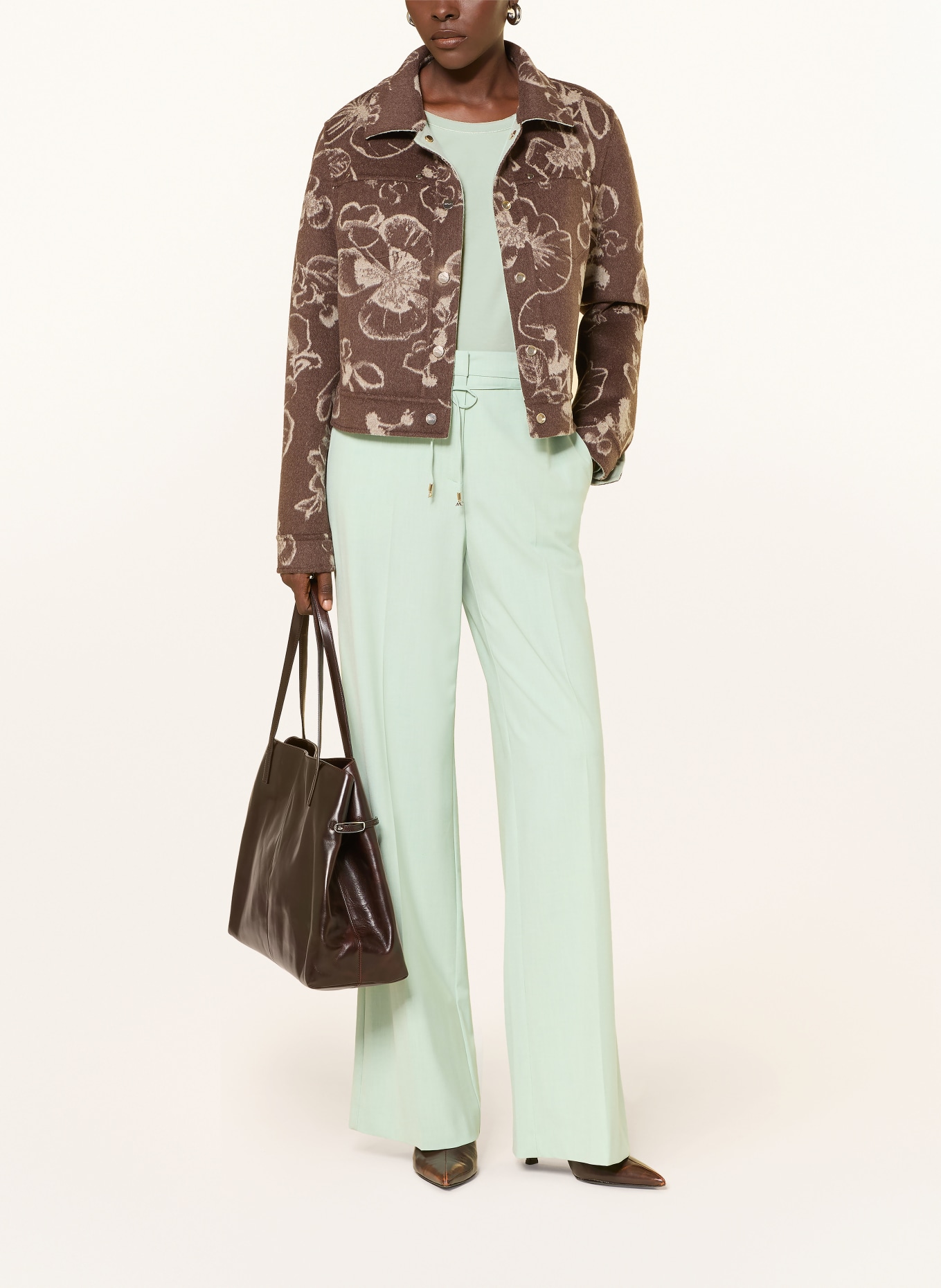 MARC CAIN Kastenjacke zum Wenden: 505 silt green