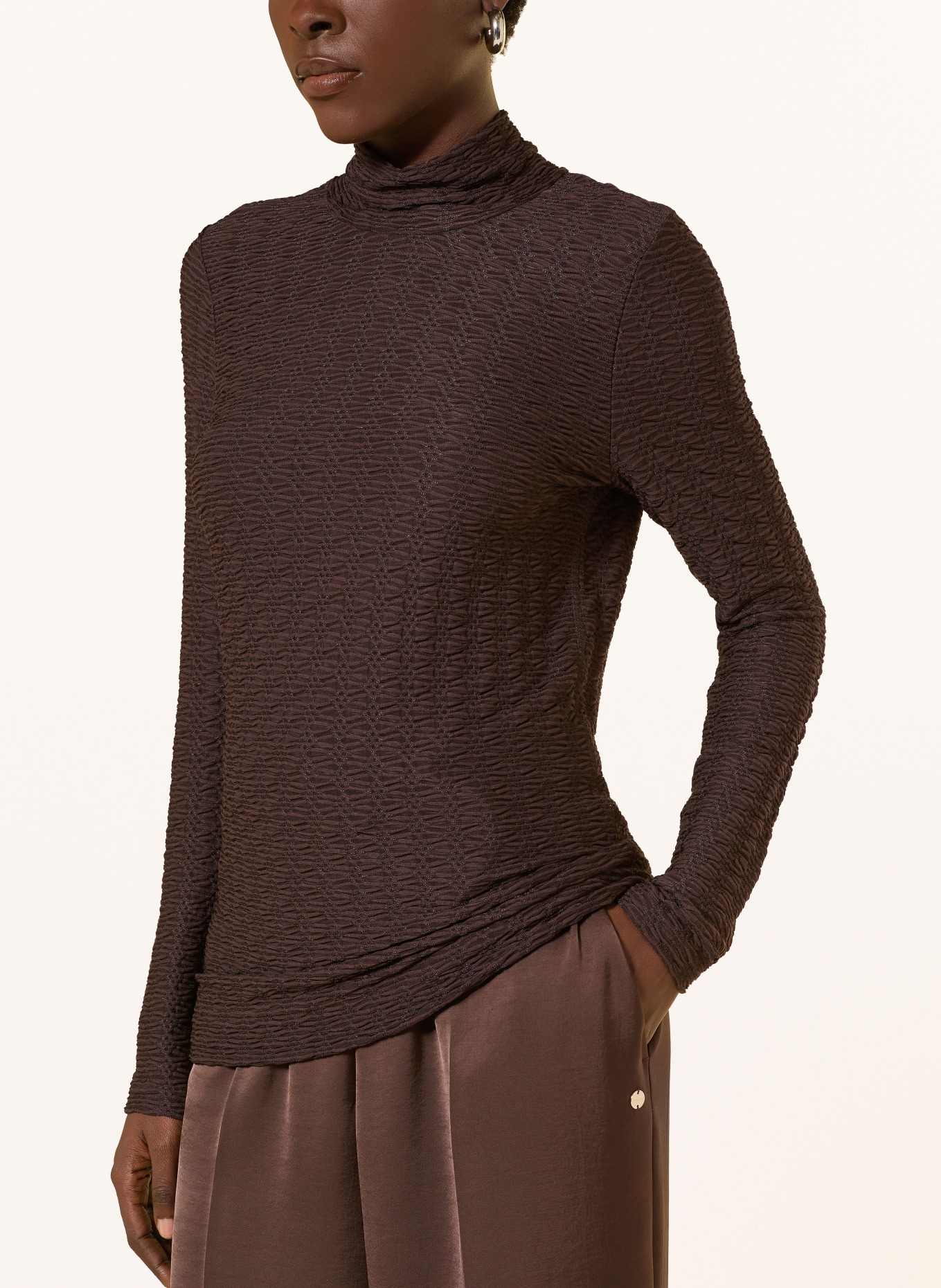 MARC CAIN Longsleeve: 697 seal brown