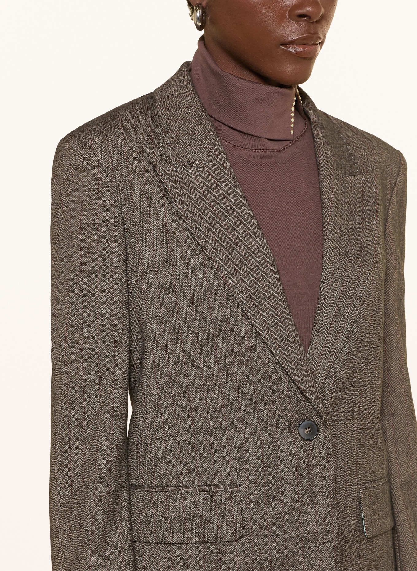MARC CAIN Blazer: 697 seal brown