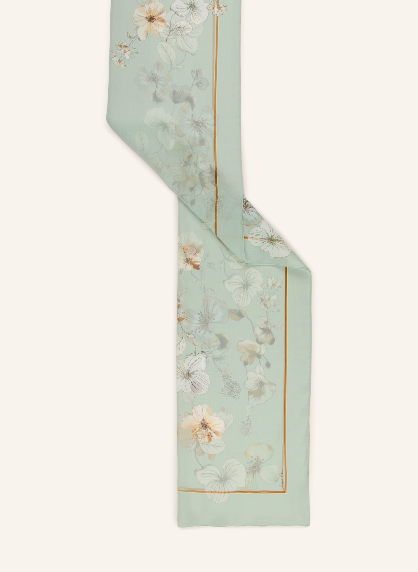 MARC CAIN scarf: 505 silt green