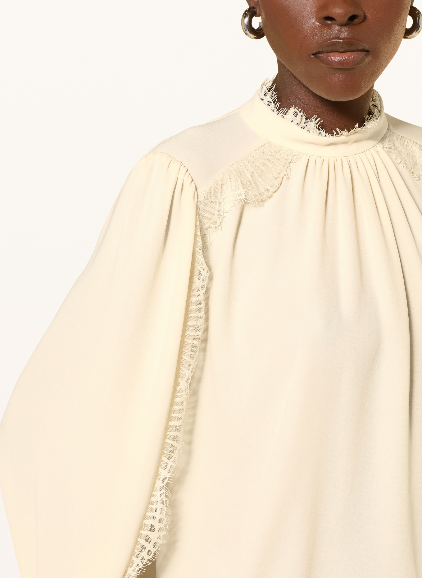 MARC CAIN Chemisier à dentelle: 126 lamb`s wool