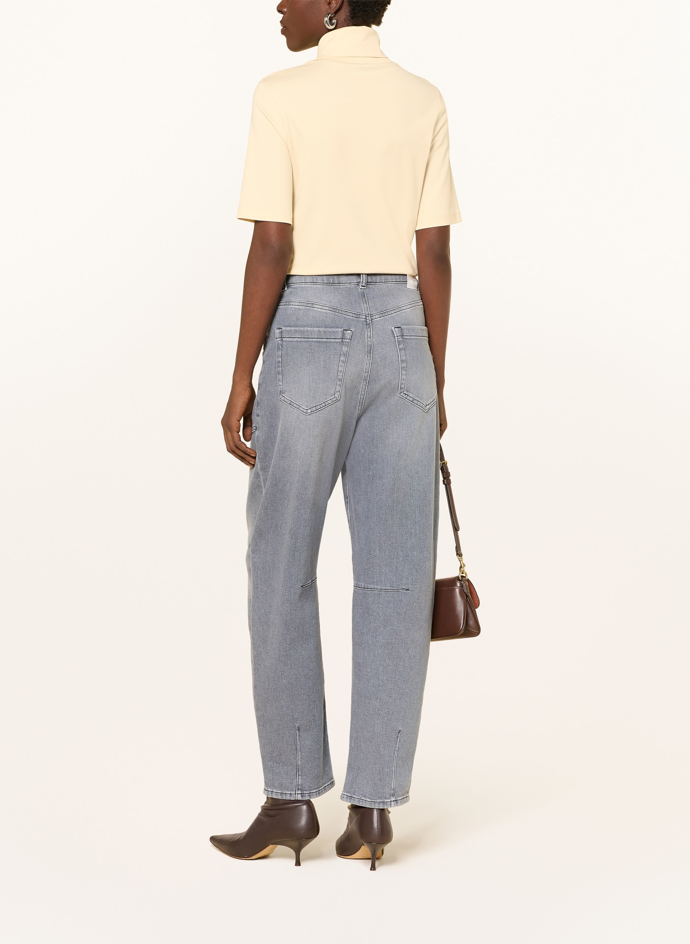 MARC CAIN Rollkragenshirt mit Schmuckperlen: 126 lamb`s wool