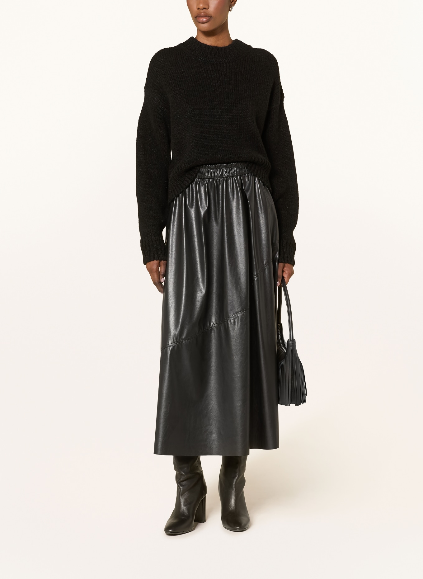 MARC CAIN Alpaca sweater: 900 black new