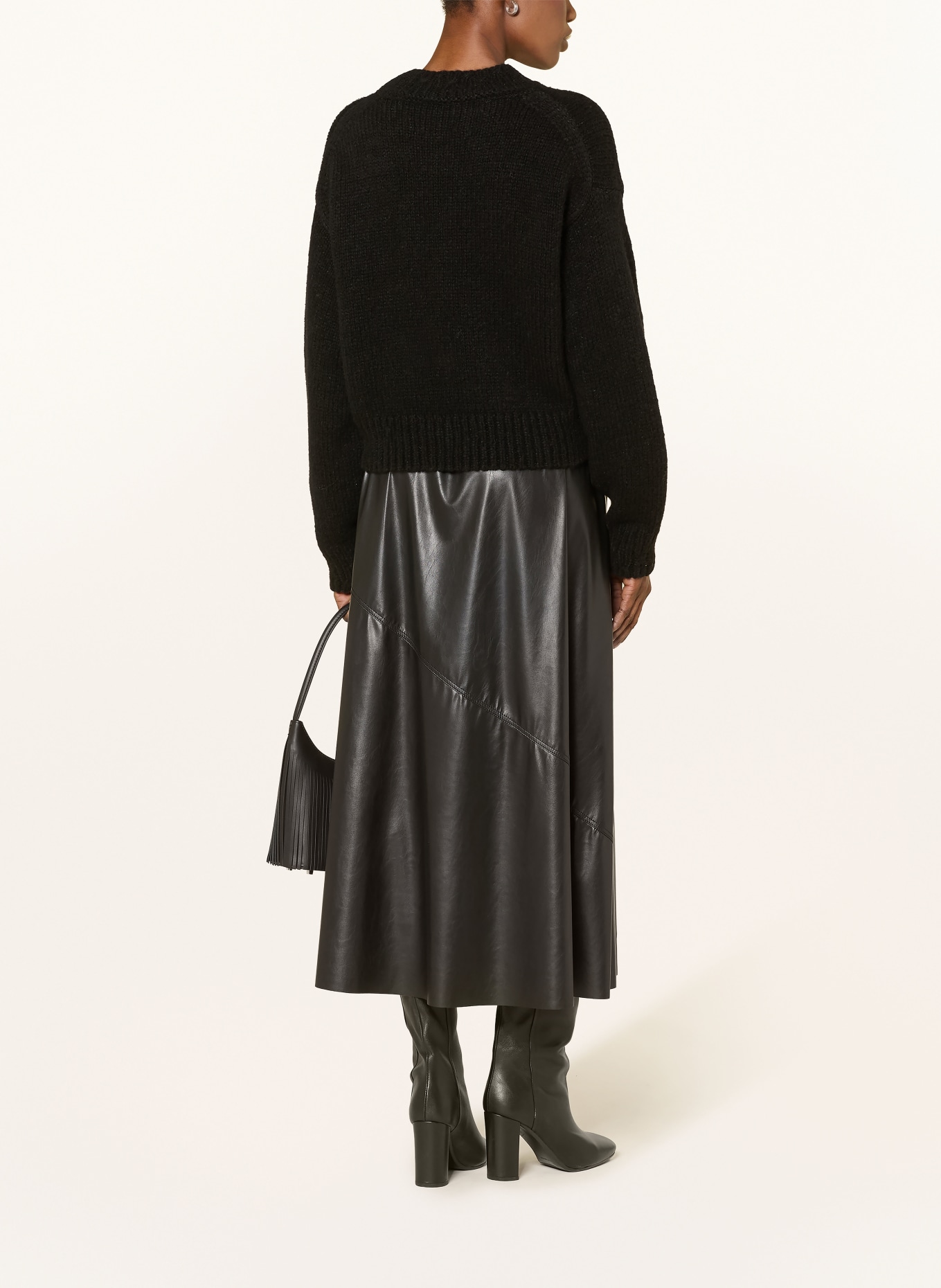 MARC CAIN Alpaca sweater: 900 black new