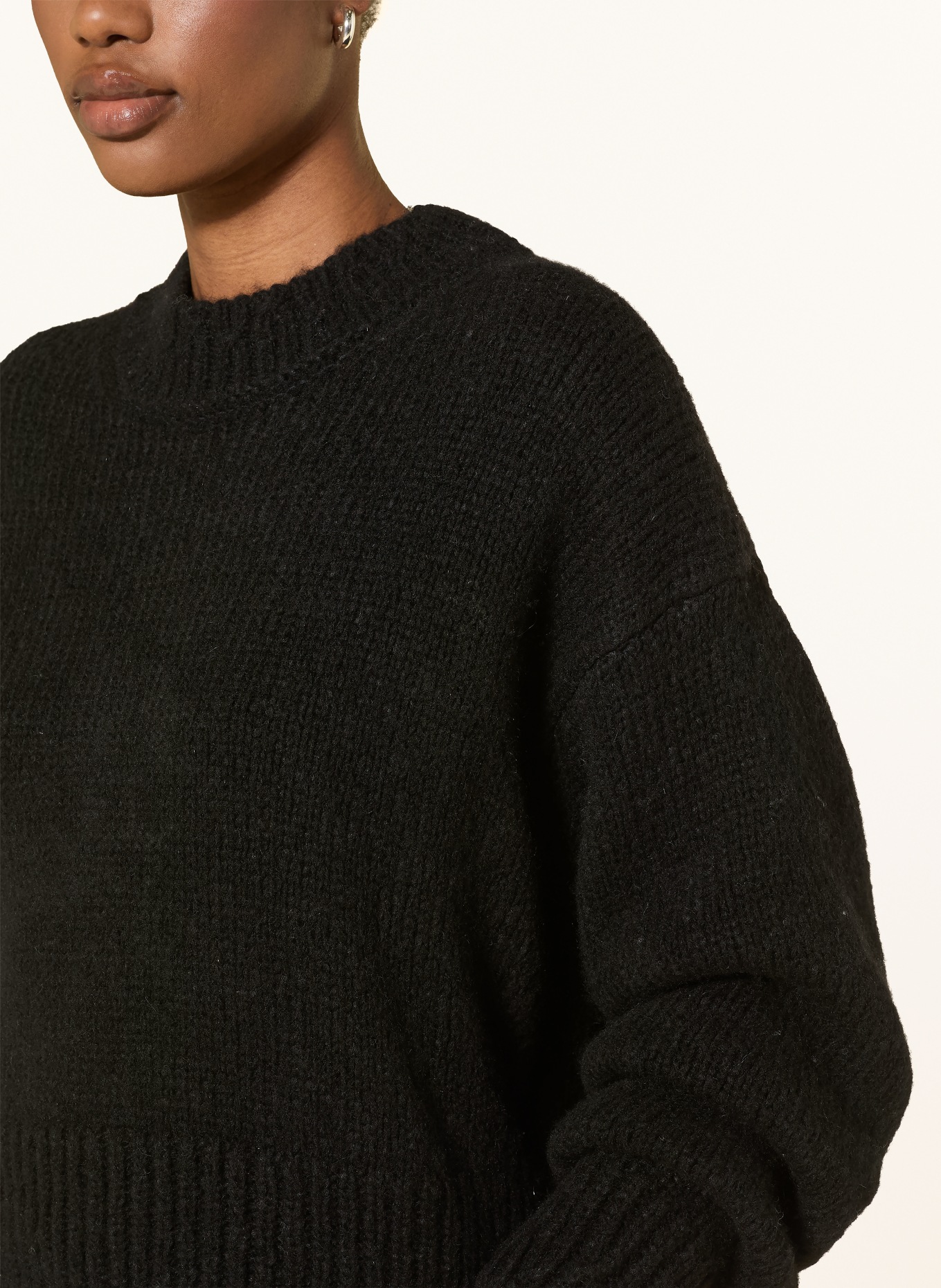 MARC CAIN Alpaca sweater: 900 black new