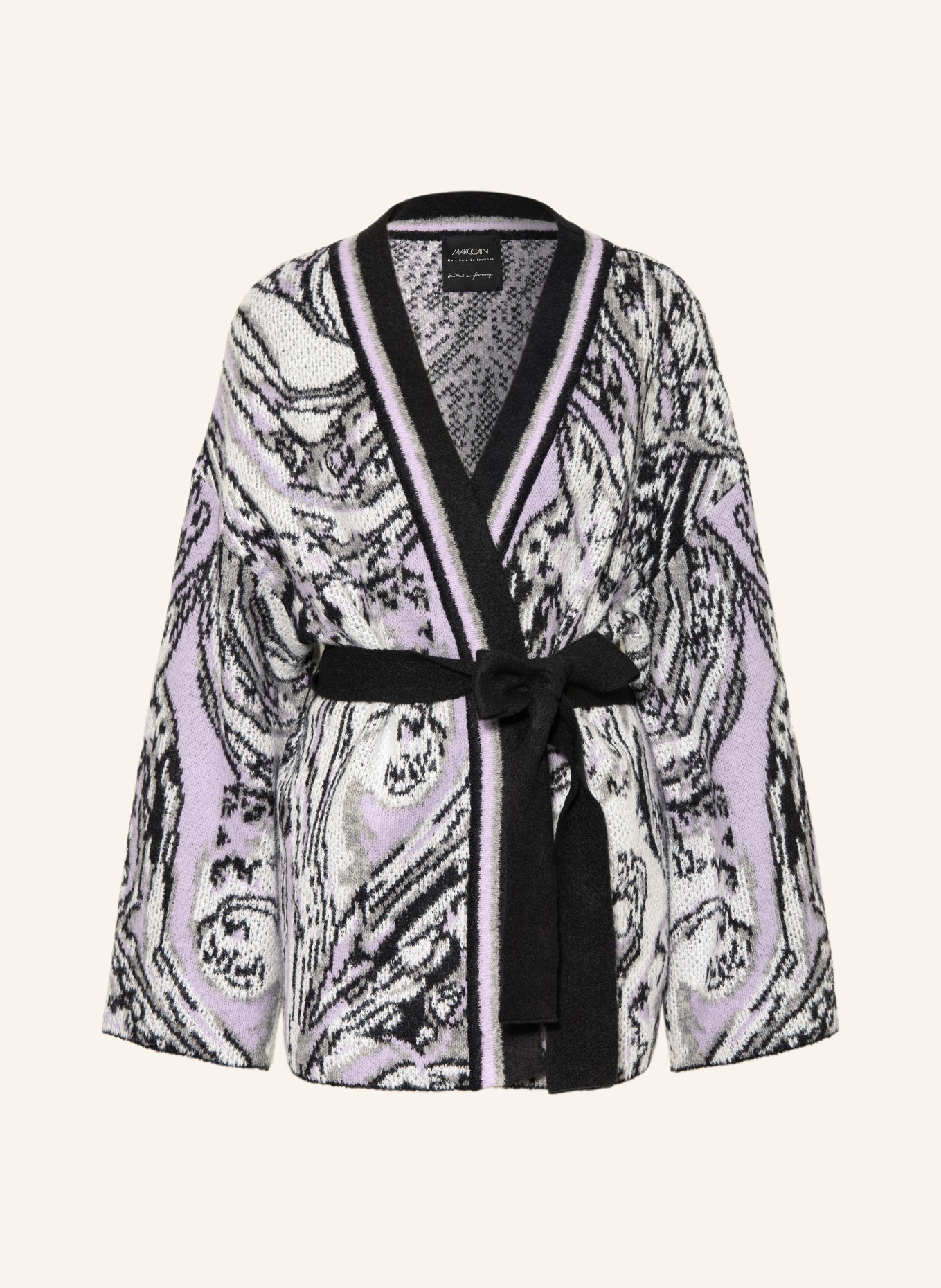 MARC CAIN Stickad Cardigan: 812 vapor blue