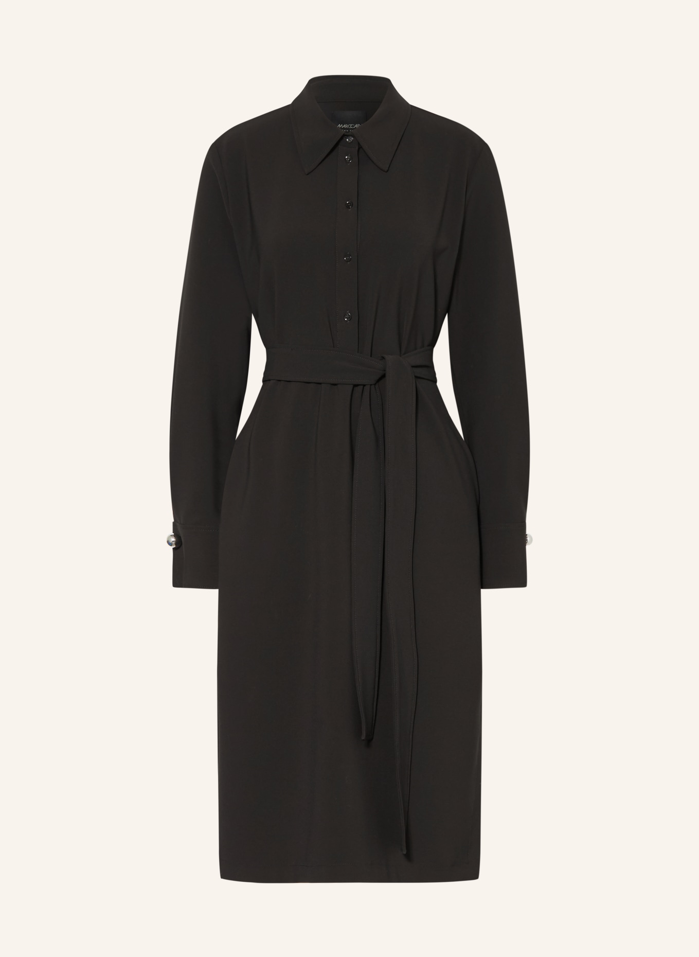 MARC CAIN Shirt dress: 900 black new