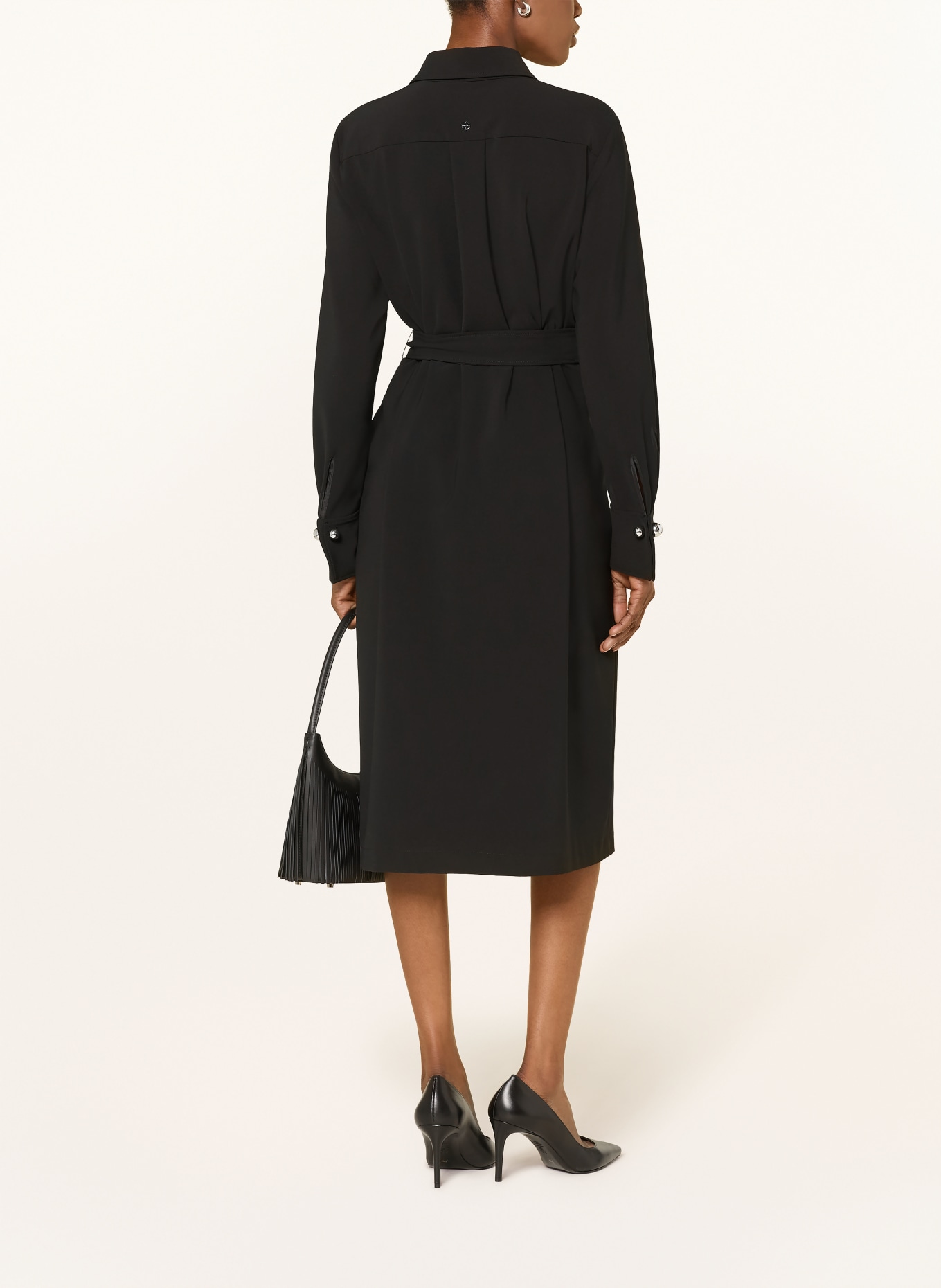 MARC CAIN Shirt dress: 900 black new