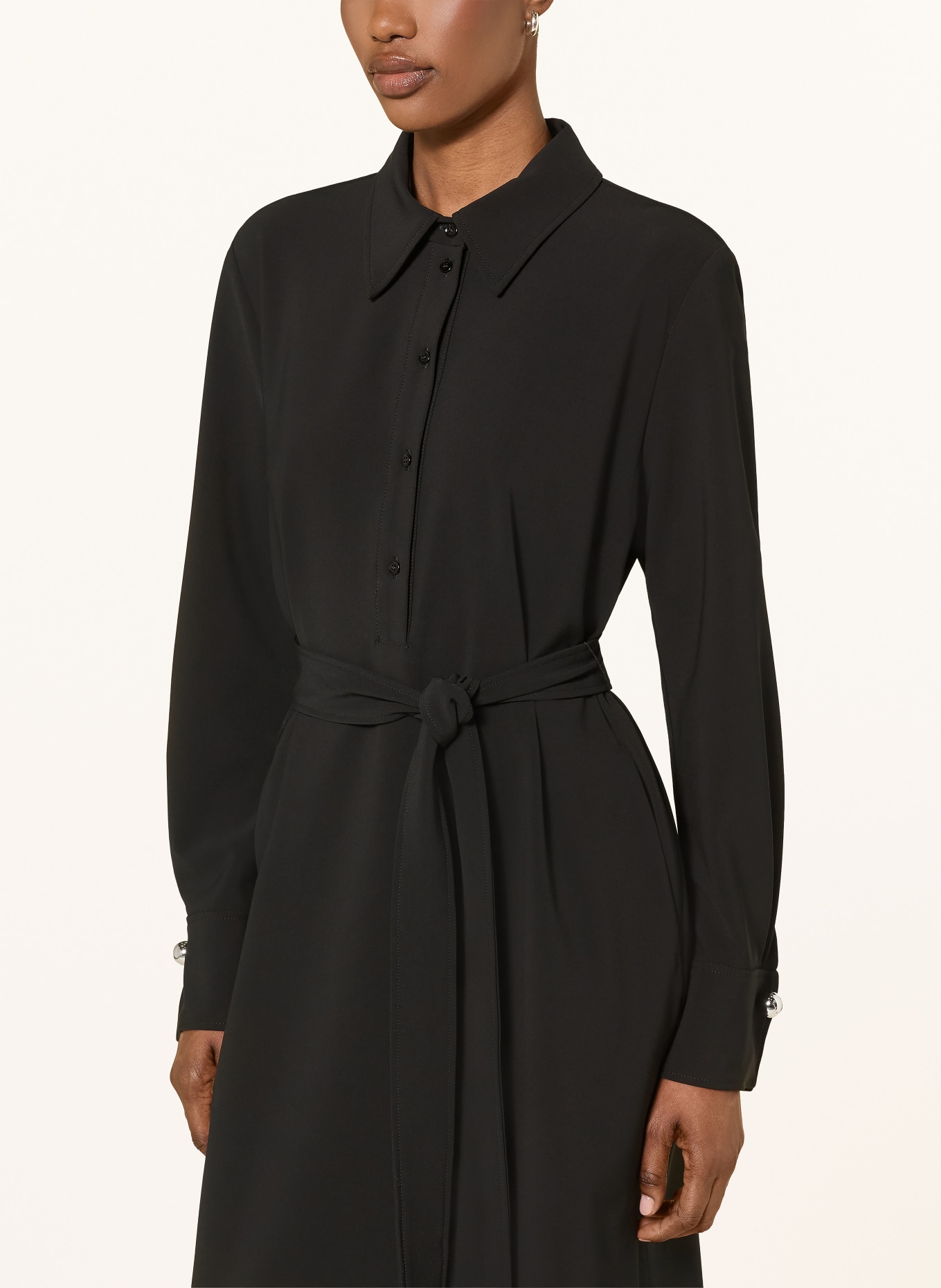MARC CAIN Shirt dress: 900 black new