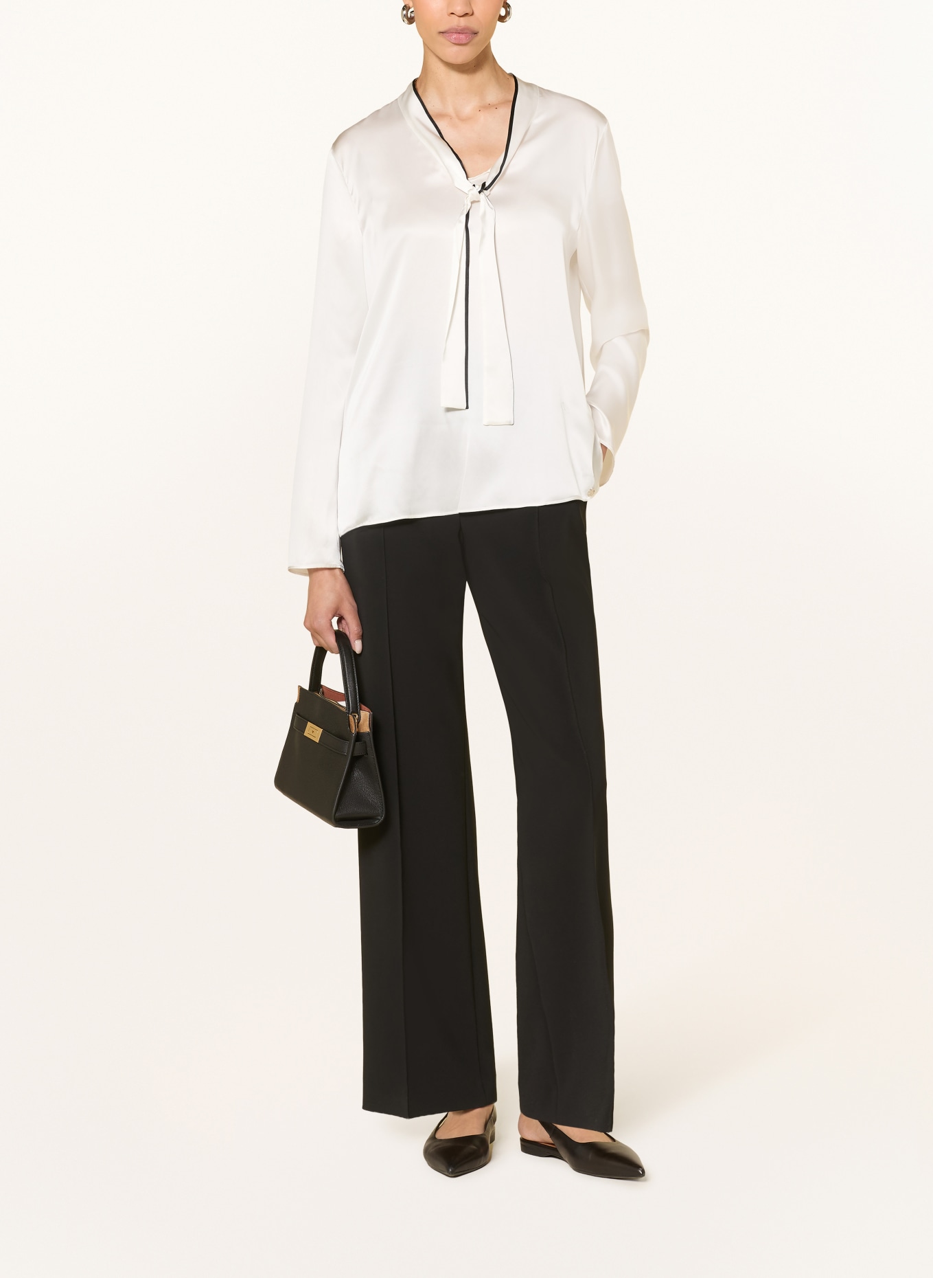 MARC CAIN Silk bow-tie blouse: 110 off