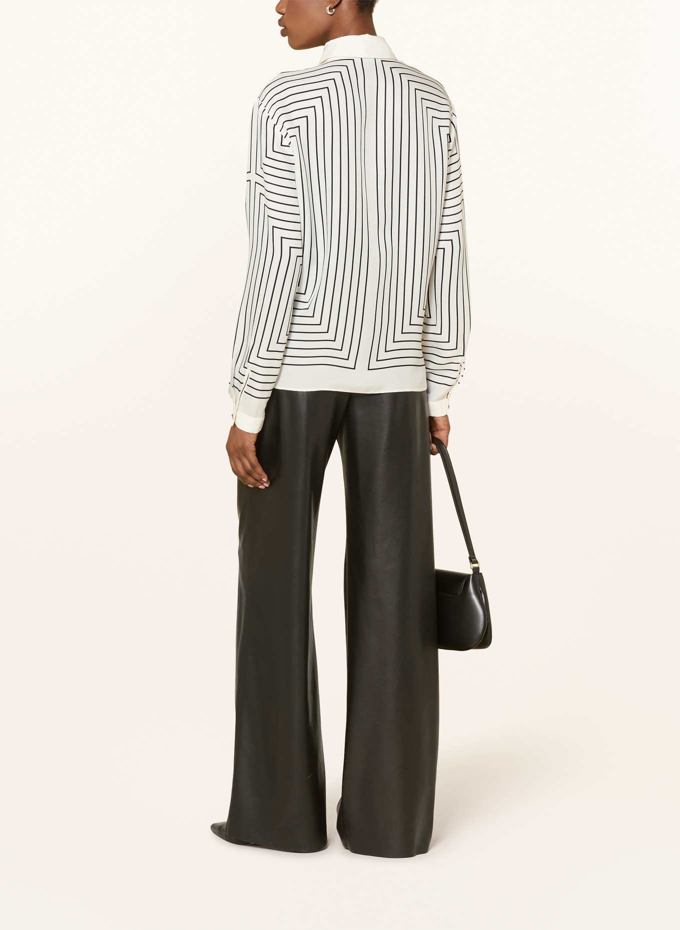 MARC CAIN Bluzka z jedwabiem: 190 white and black