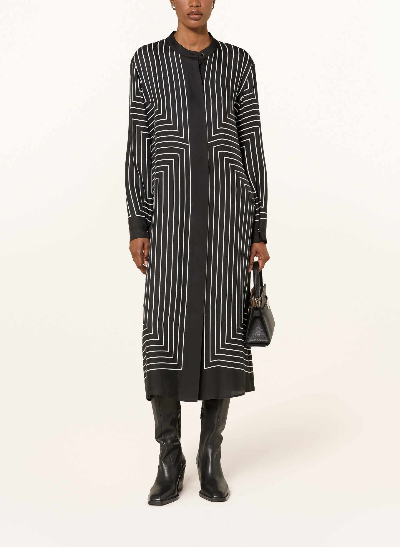 MARC CAIN Dress: 910 black and white