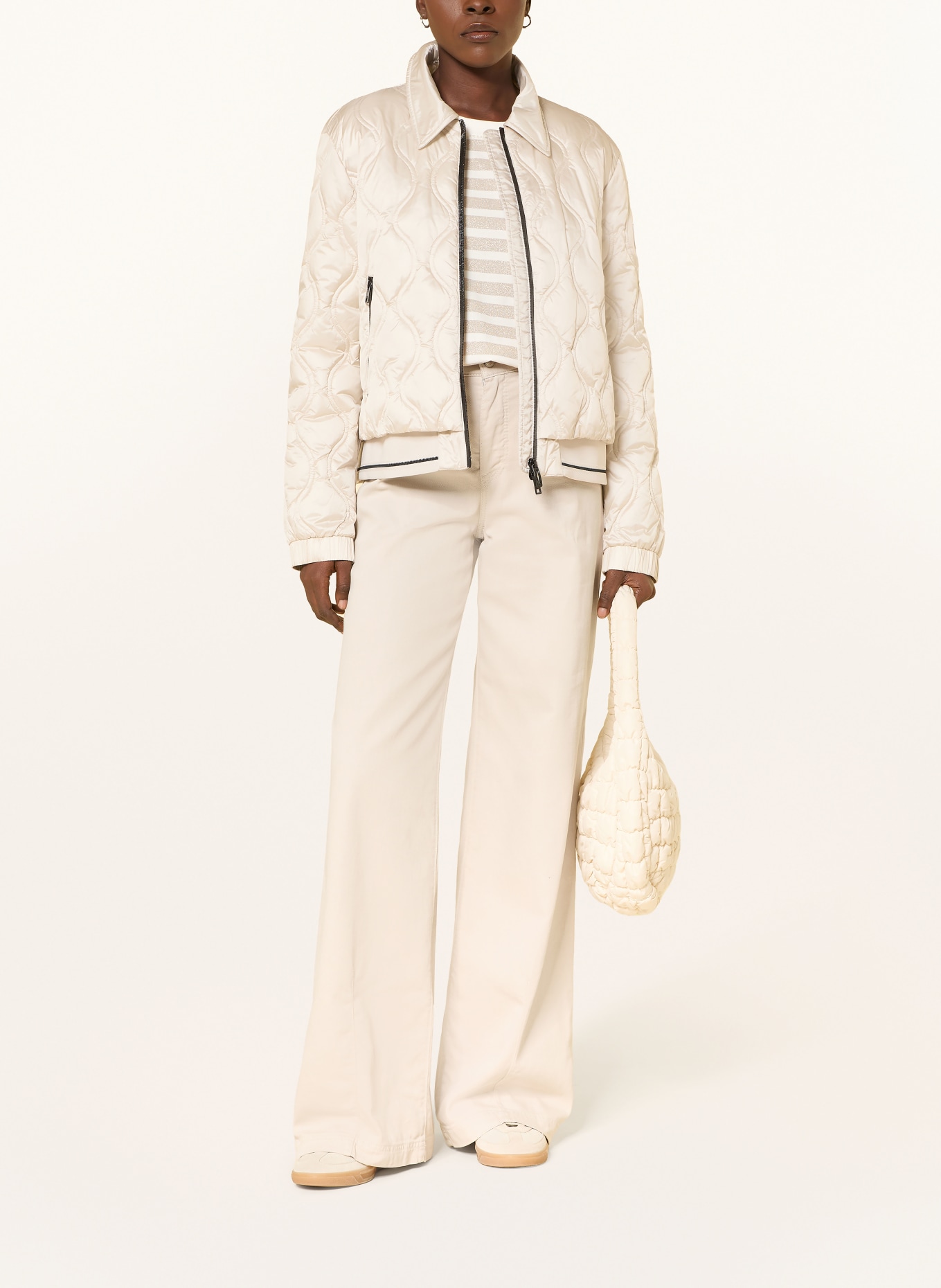 MARC CAIN Quiltad jacka: 182 smoke