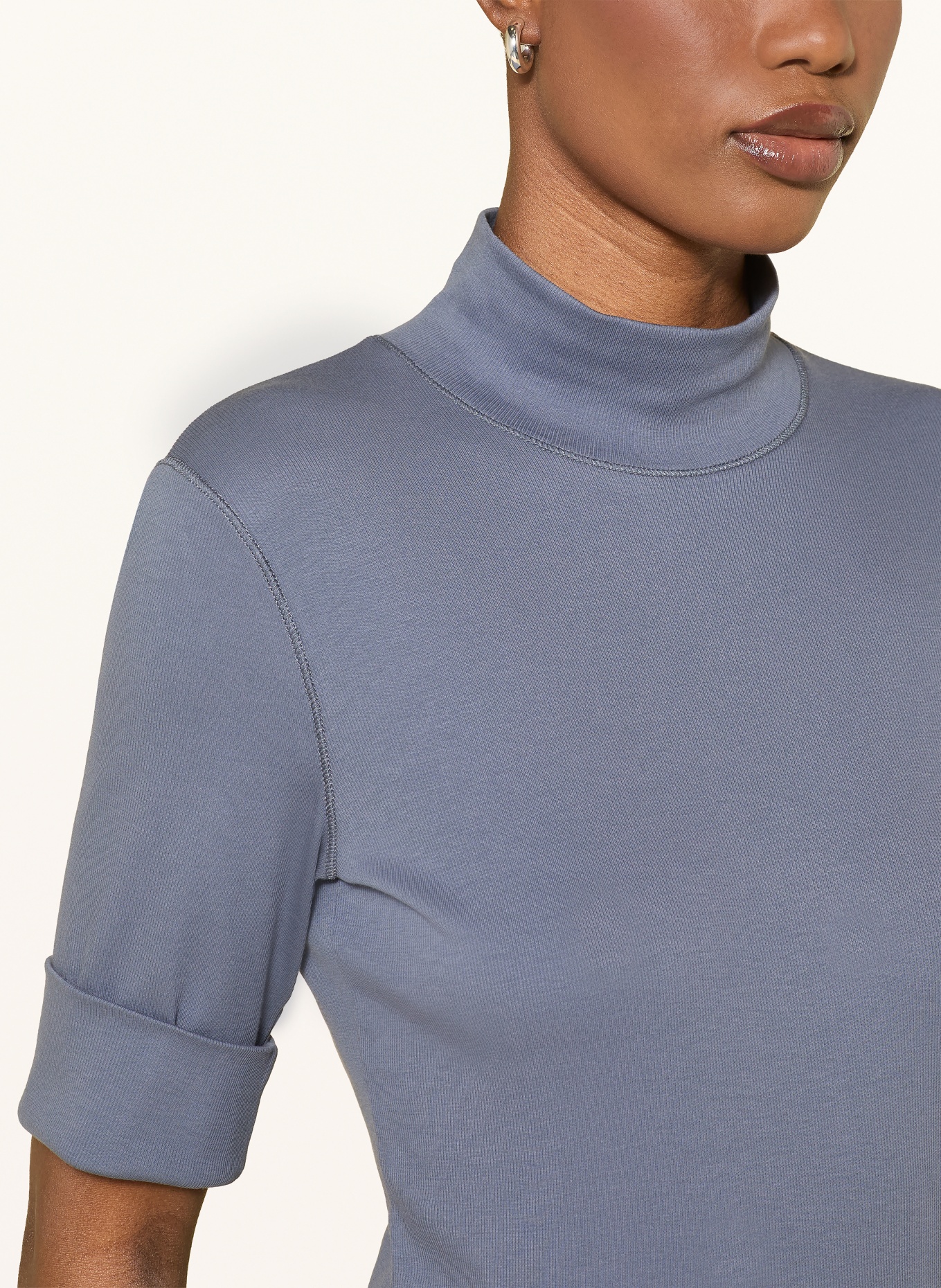 MARC CAIN T-shirt med 3/4-ærmer: 380 grisaille