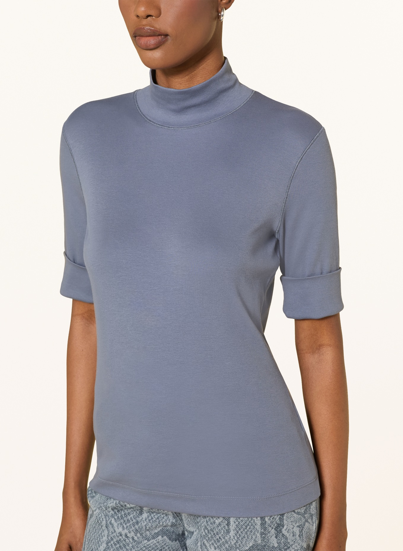 MARC CAIN T-shirt med 3/4-ærmer: 380 grisaille
