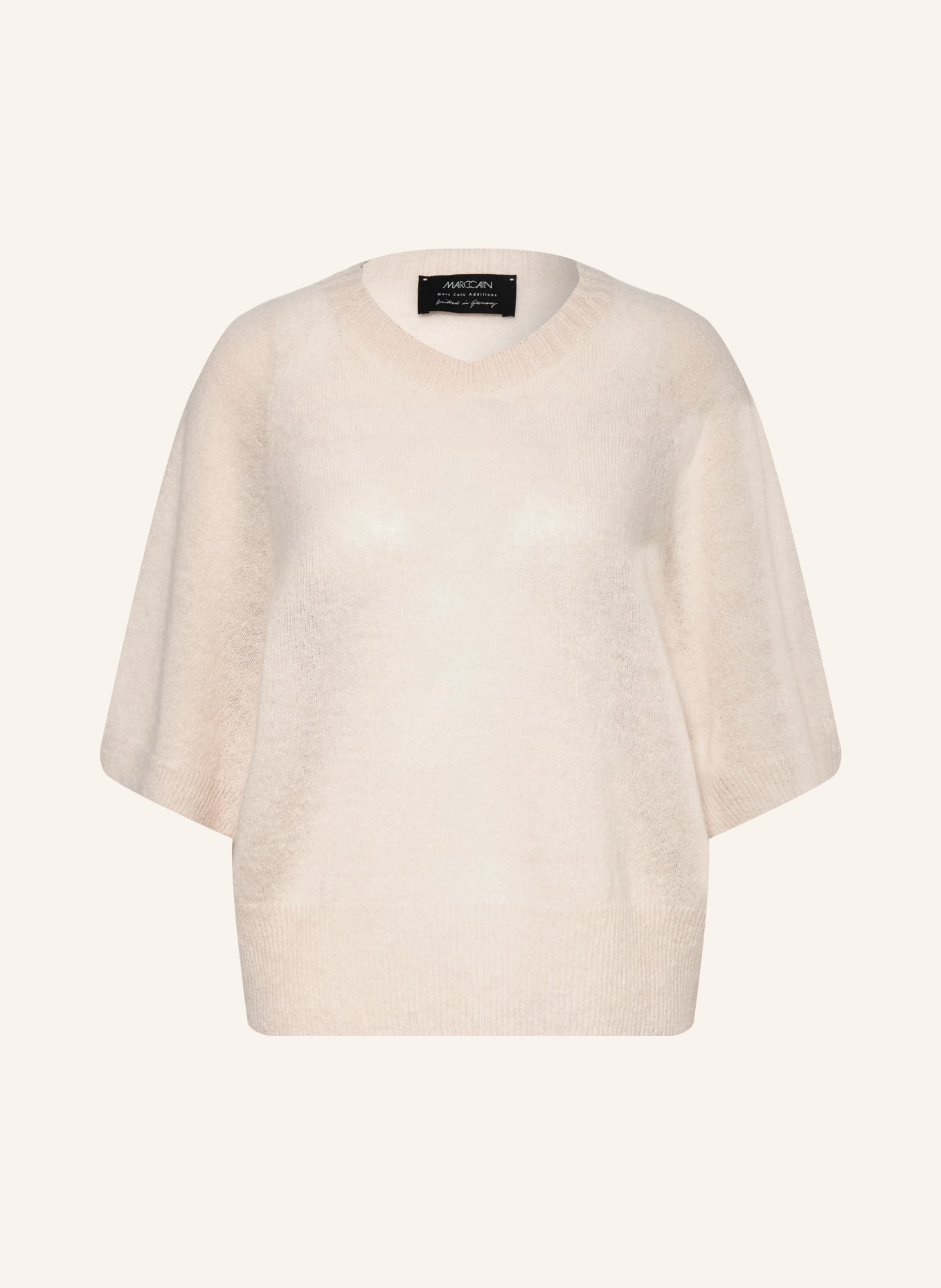 MARC CAIN Sweter z alpaki: 117 soft moon rock