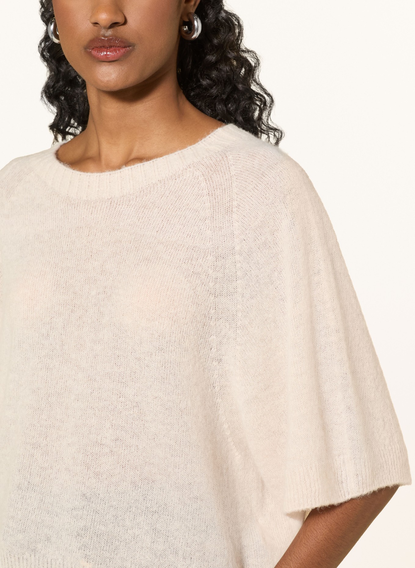 MARC CAIN Sweter z alpaki: 117 soft moon rock