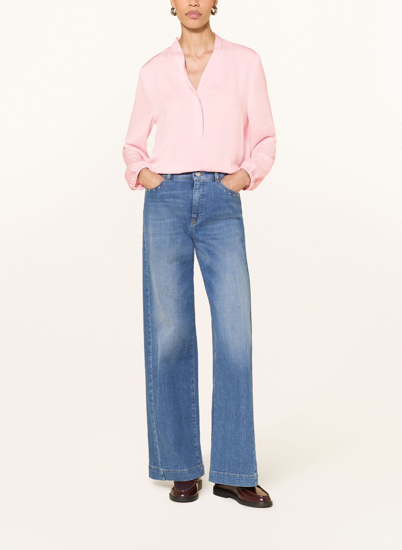 MARC CAIN Blusetrøje: 208 chalk pink