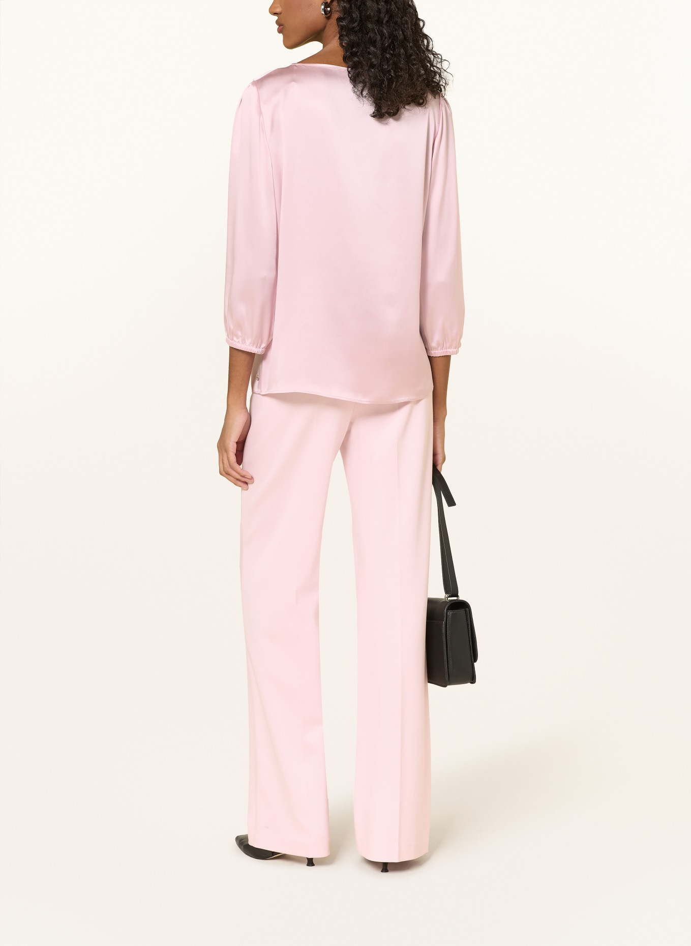MARC CAIN Blusenshirt aus Seide mit 3/4-Arm: 208 chalk pink