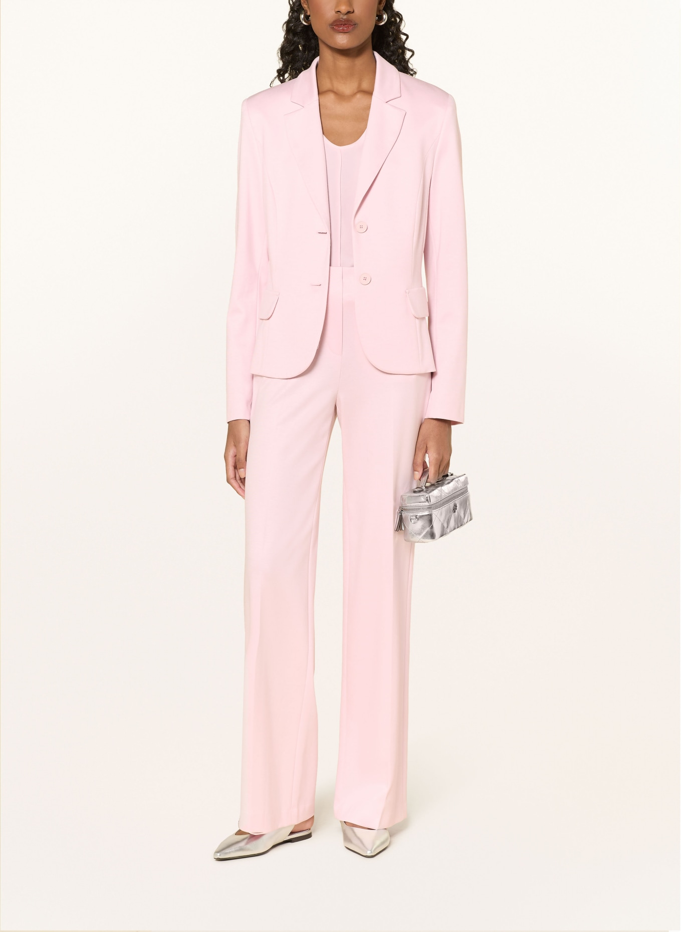MARC CAIN Marlenehose WINDER aus Jersey: 208 chalk pink