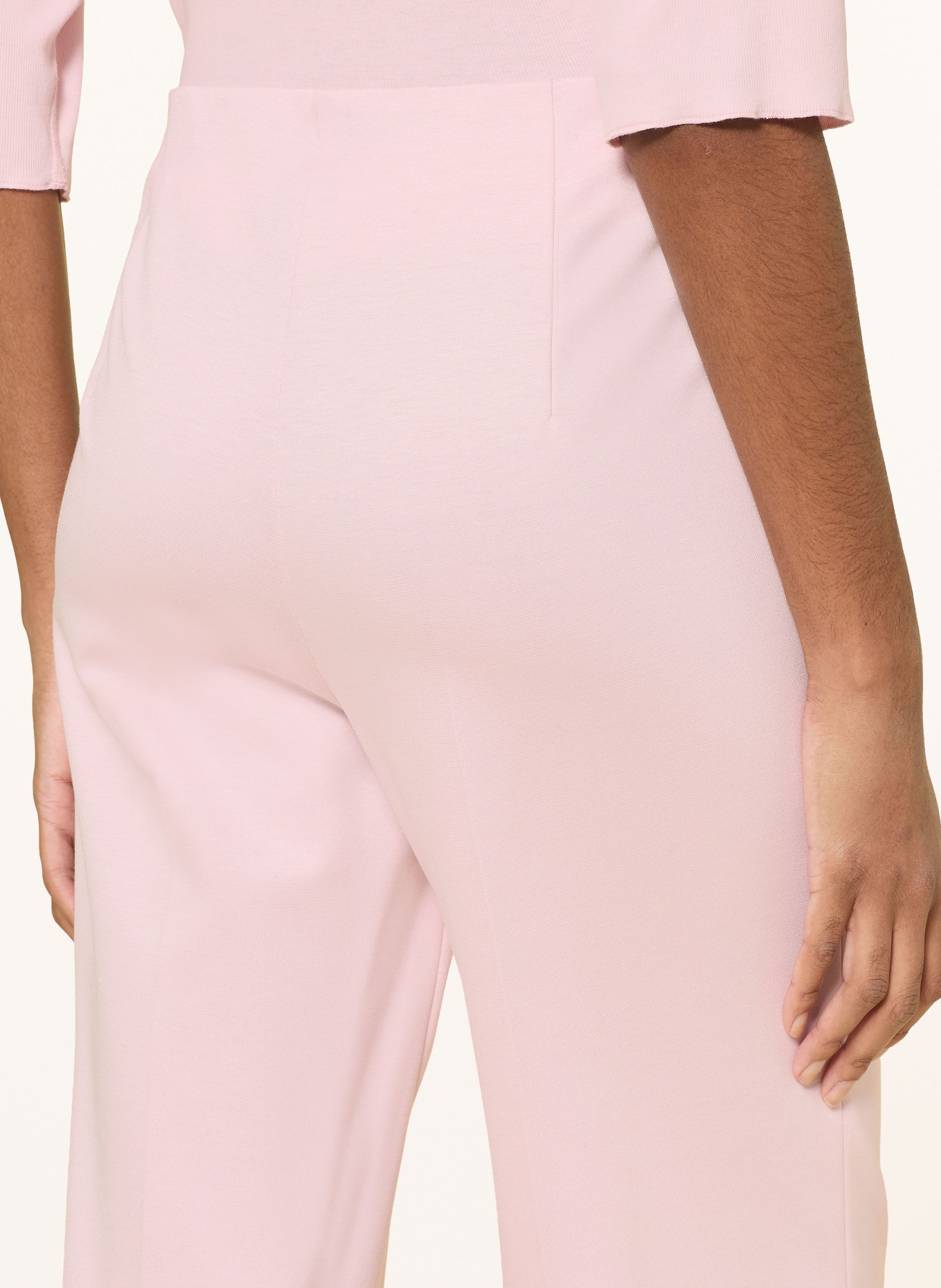 MARC CAIN Marlenehose WINDER aus Jersey: 208 chalk pink