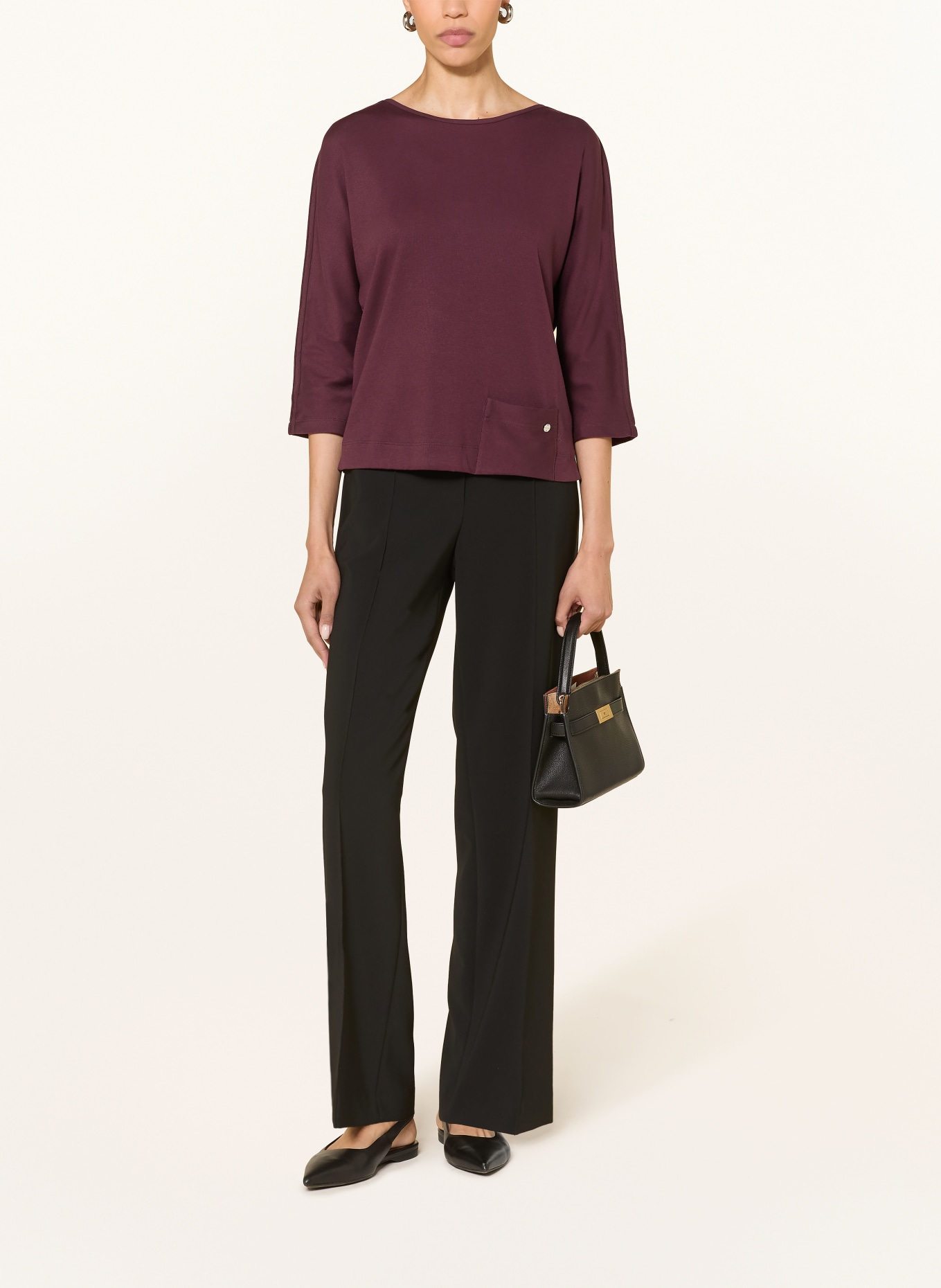 MARC CAIN Shirt met 3/4-mouwen: 296 winetasting