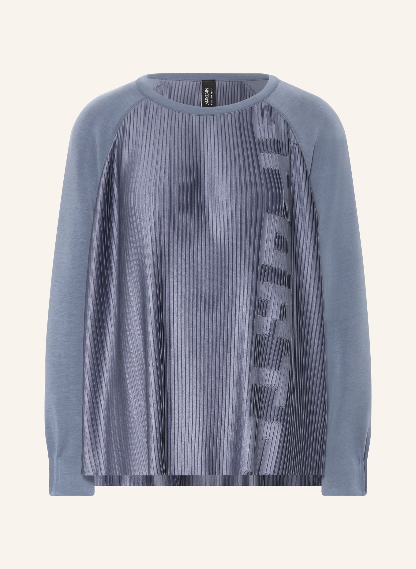 MARC CAIN Mikina s plisováním: 380 grisaille