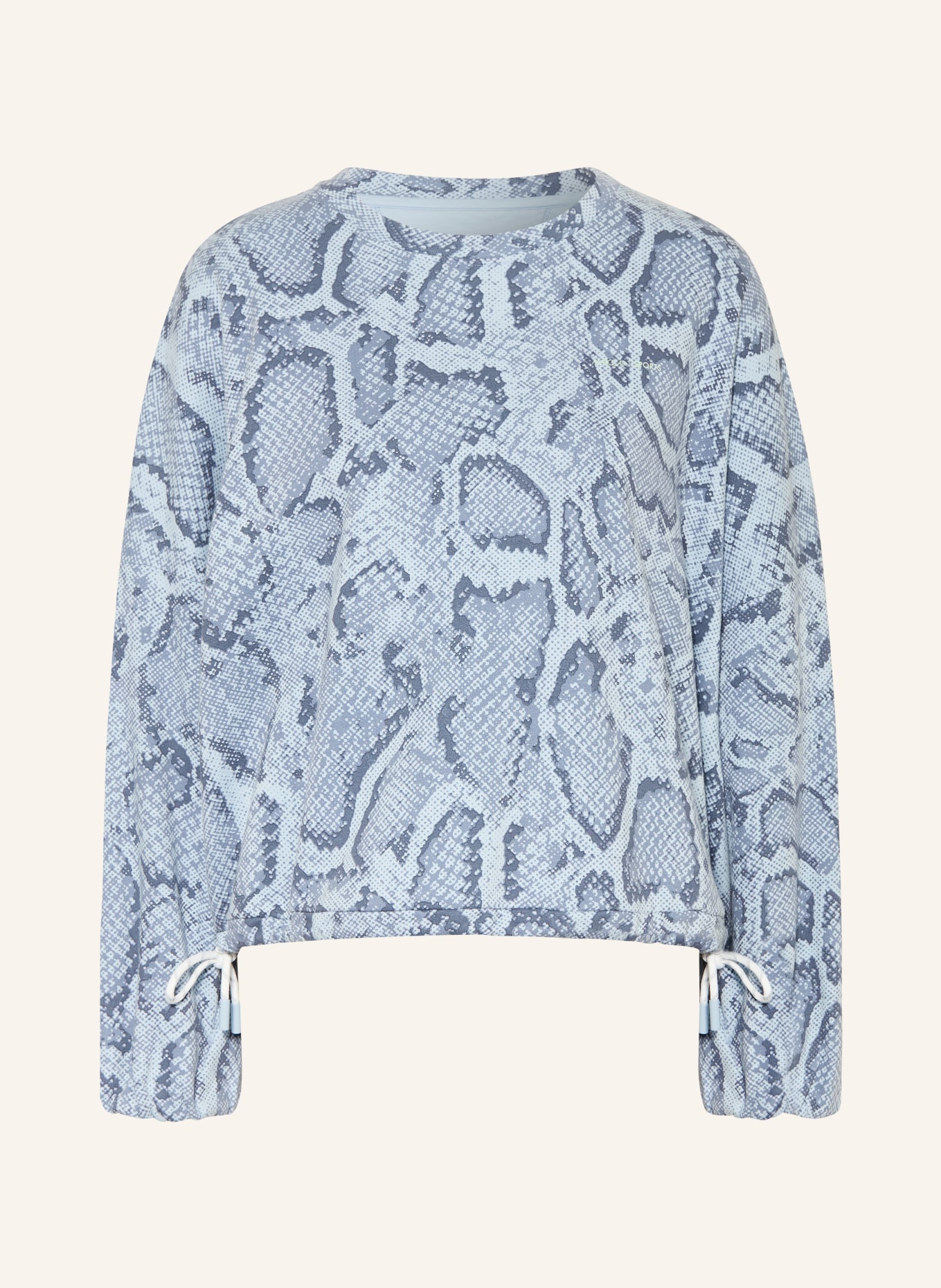 MARC CAIN Sweatshirt mit Pailletten: 318 niagara mist