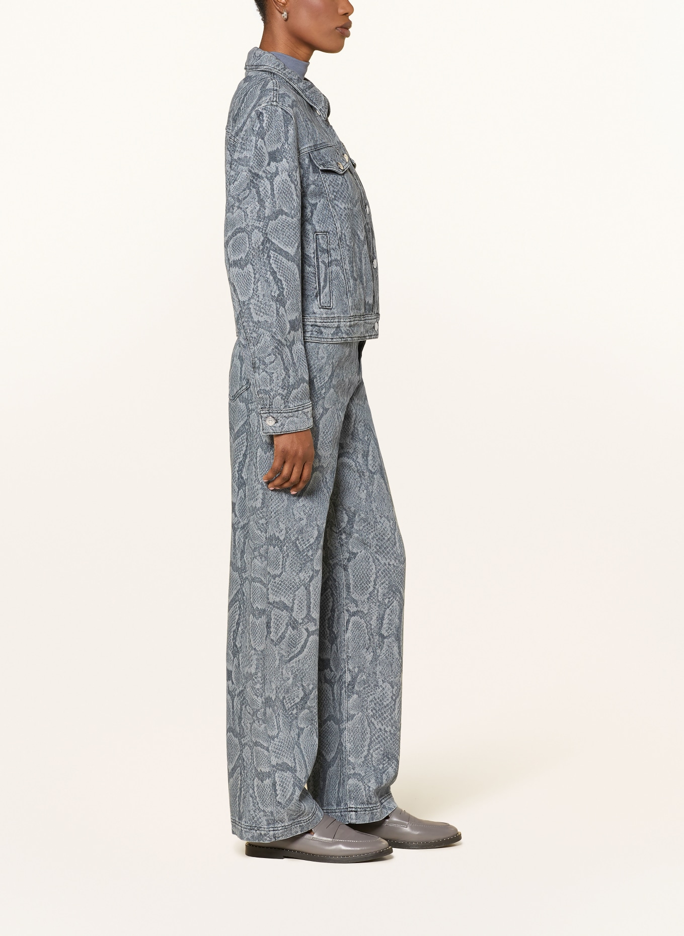 MARC CAIN Wide Leg Jeans WIGAN: 353 blue denim