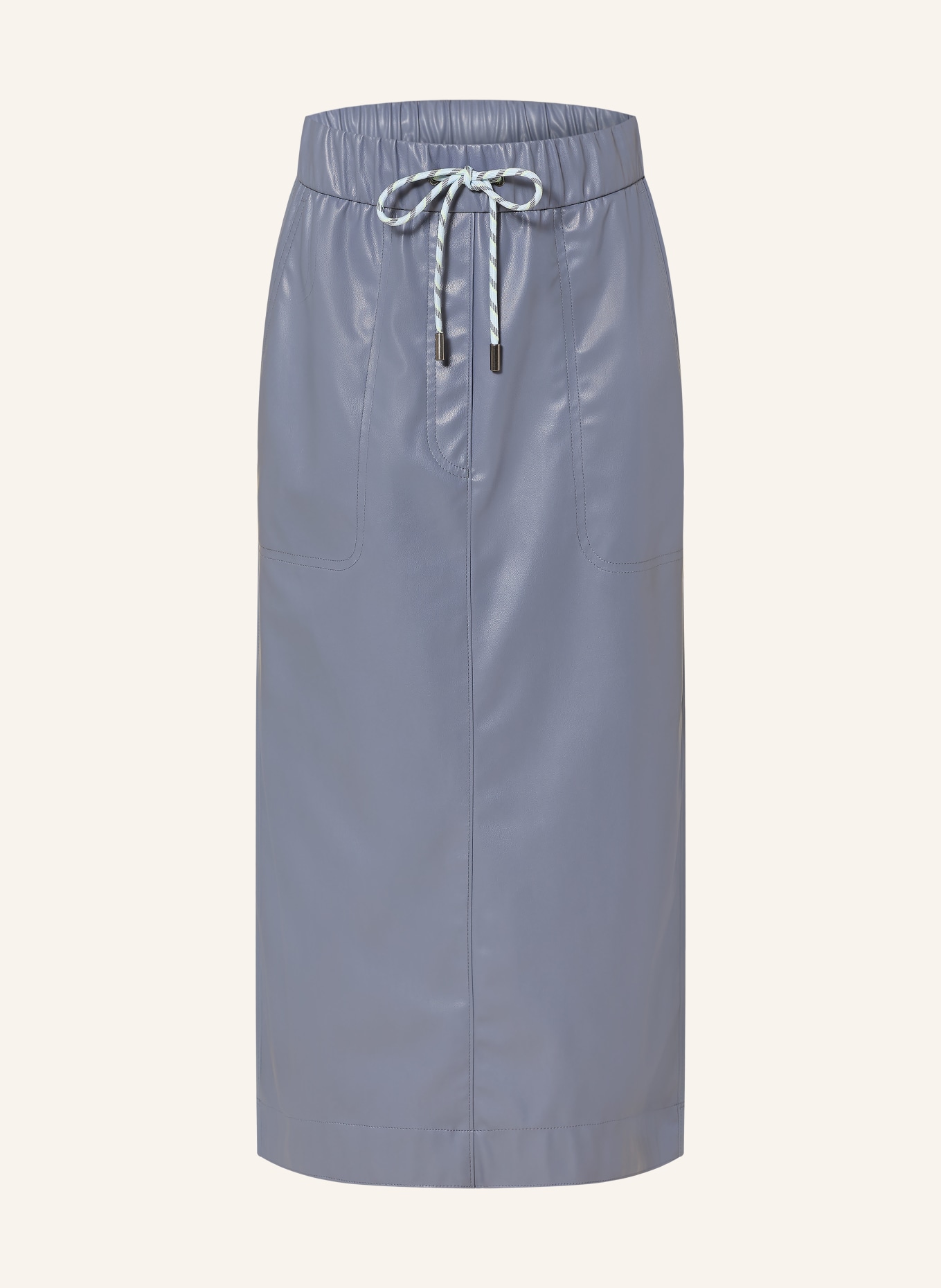 MARC CAIN Mixed-fabric skirt: 380 grisaille