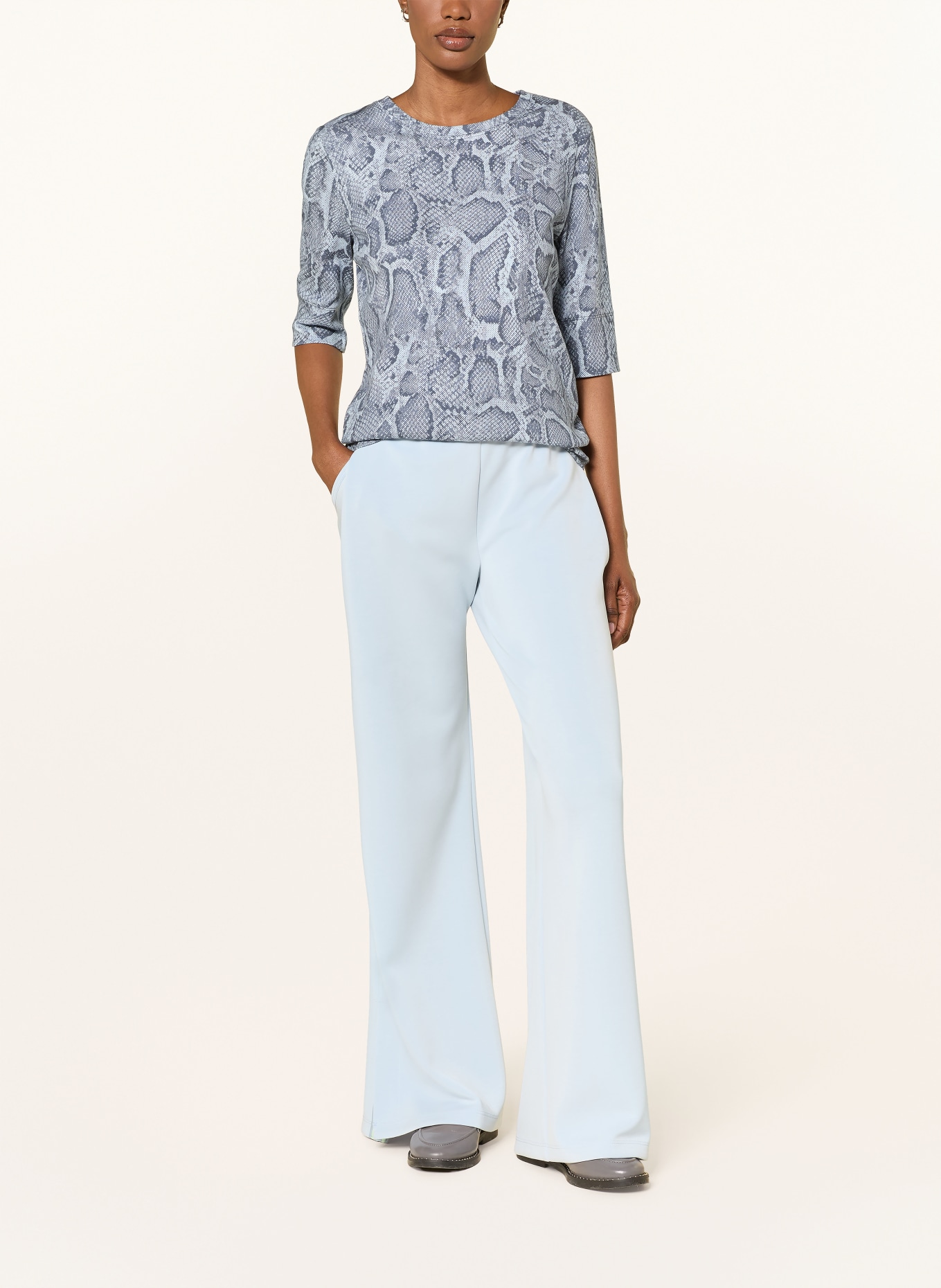 MARC CAIN Shirt mit 3/4-Arm: 318 niagara mist
