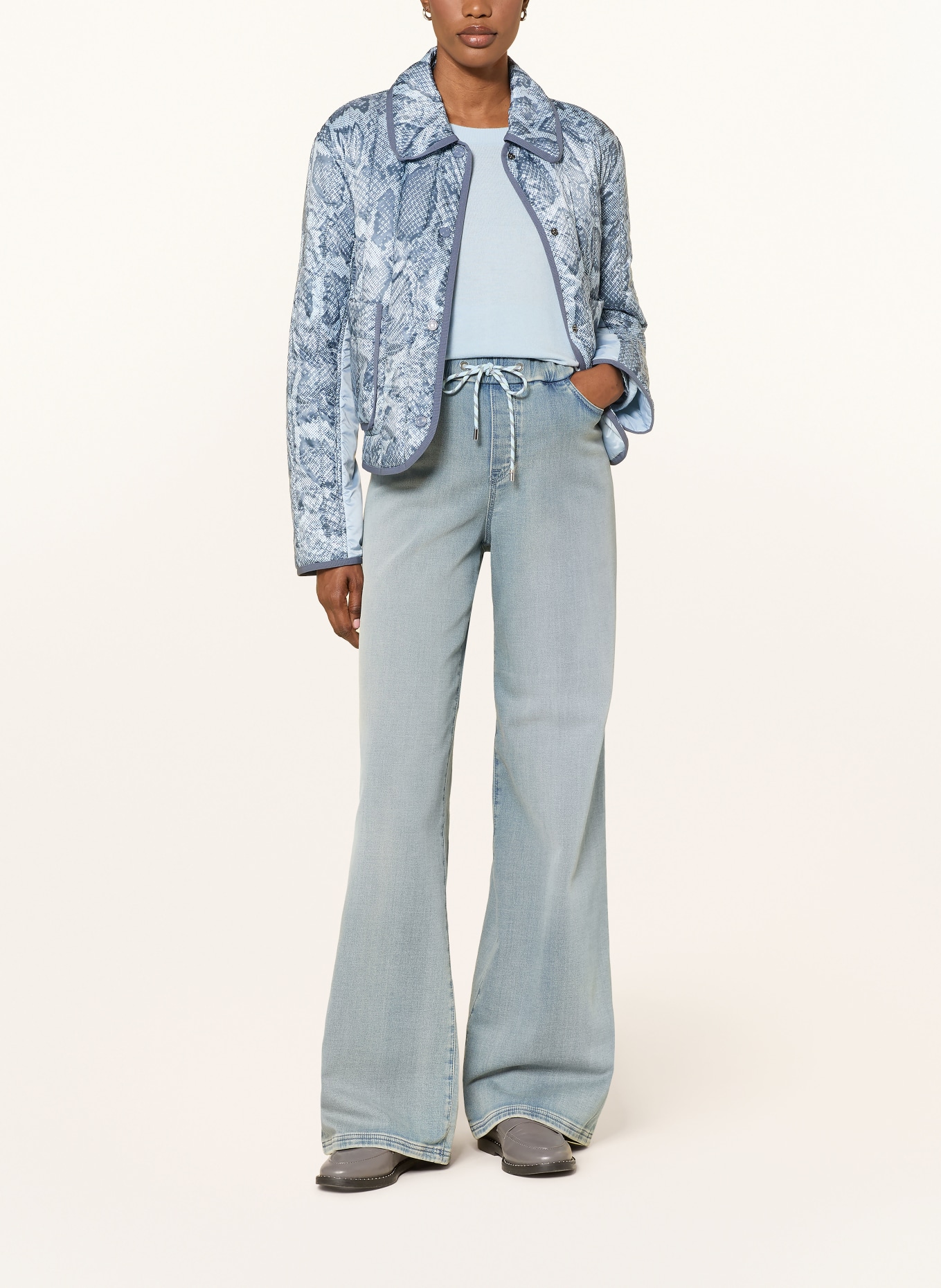MARC CAIN Wide Leg Jeans WELKOM: 353 blue denim