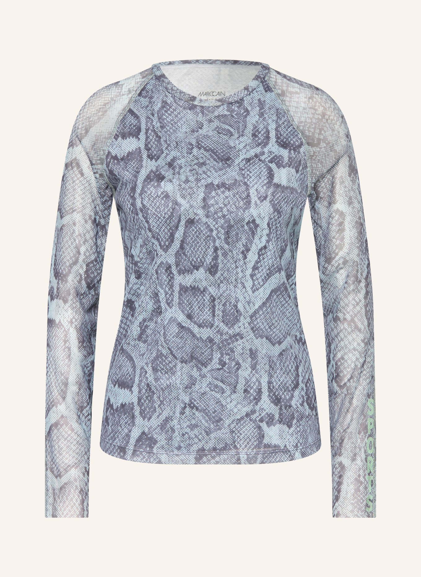 MARC CAIN Longsleeve aus Mesh: 318 niagara mist