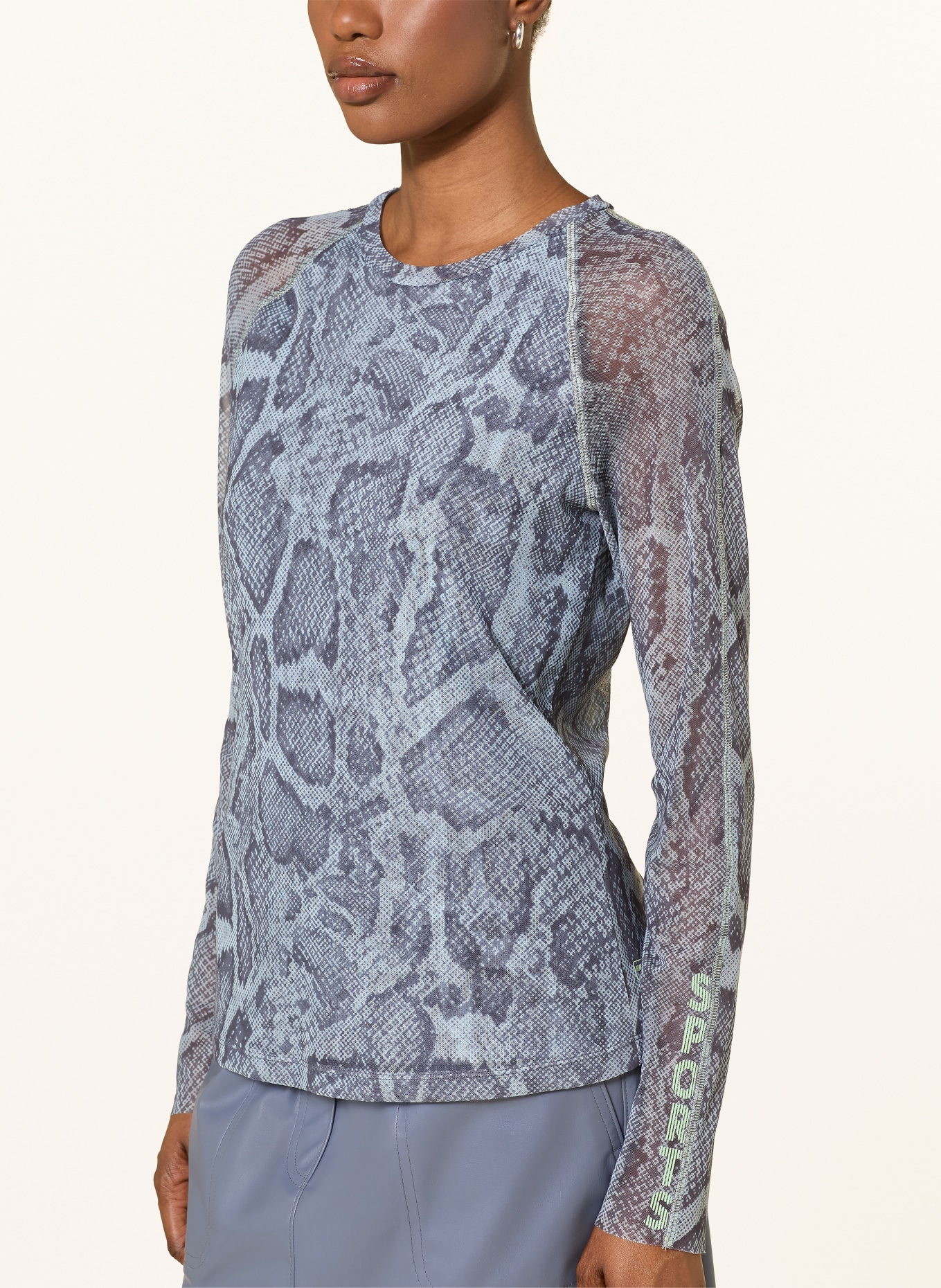 MARC CAIN Longsleeve aus Mesh: 318 niagara mist