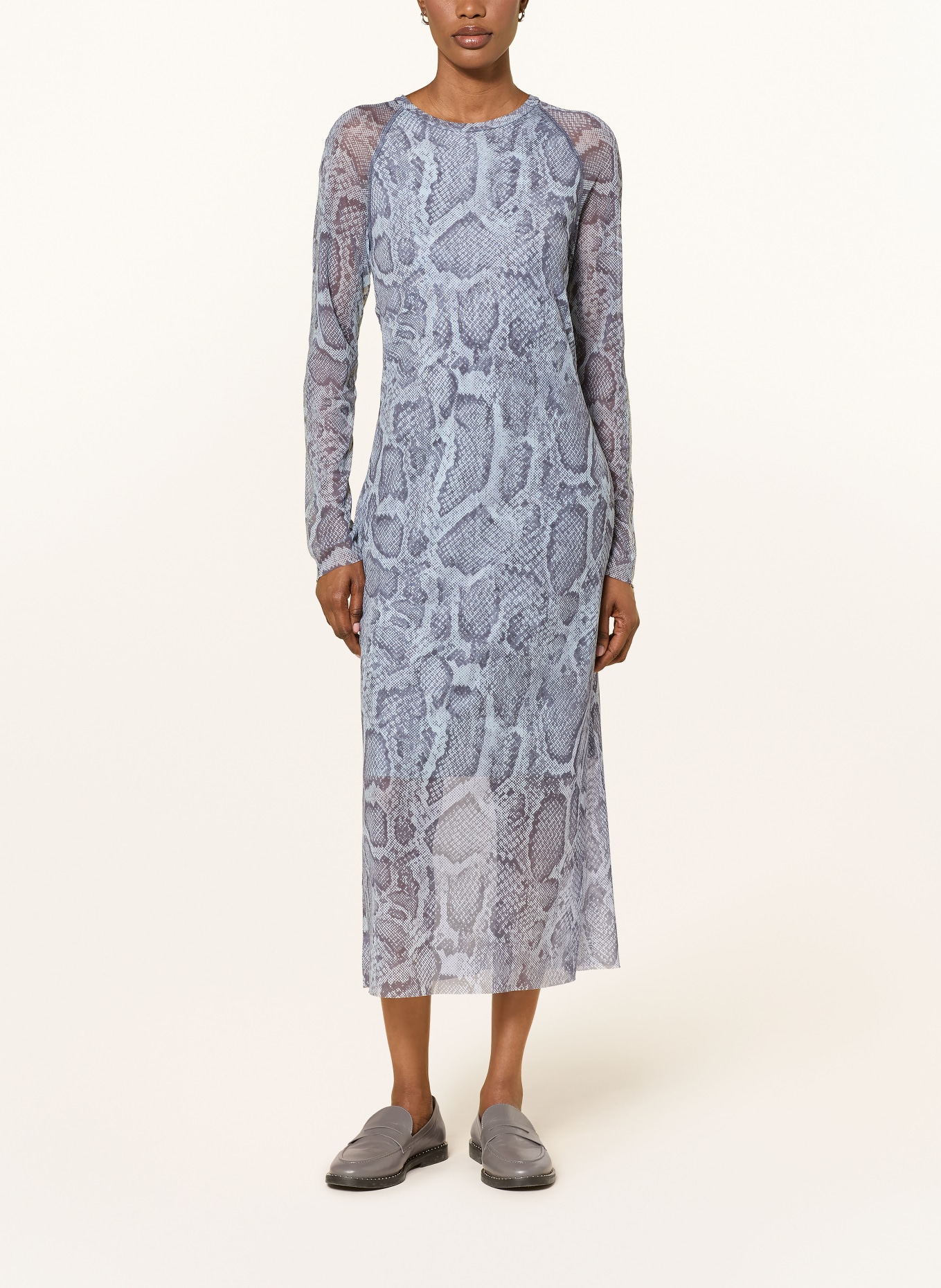 MARC CAIN Mesh-Kleid: 318 niagara mist