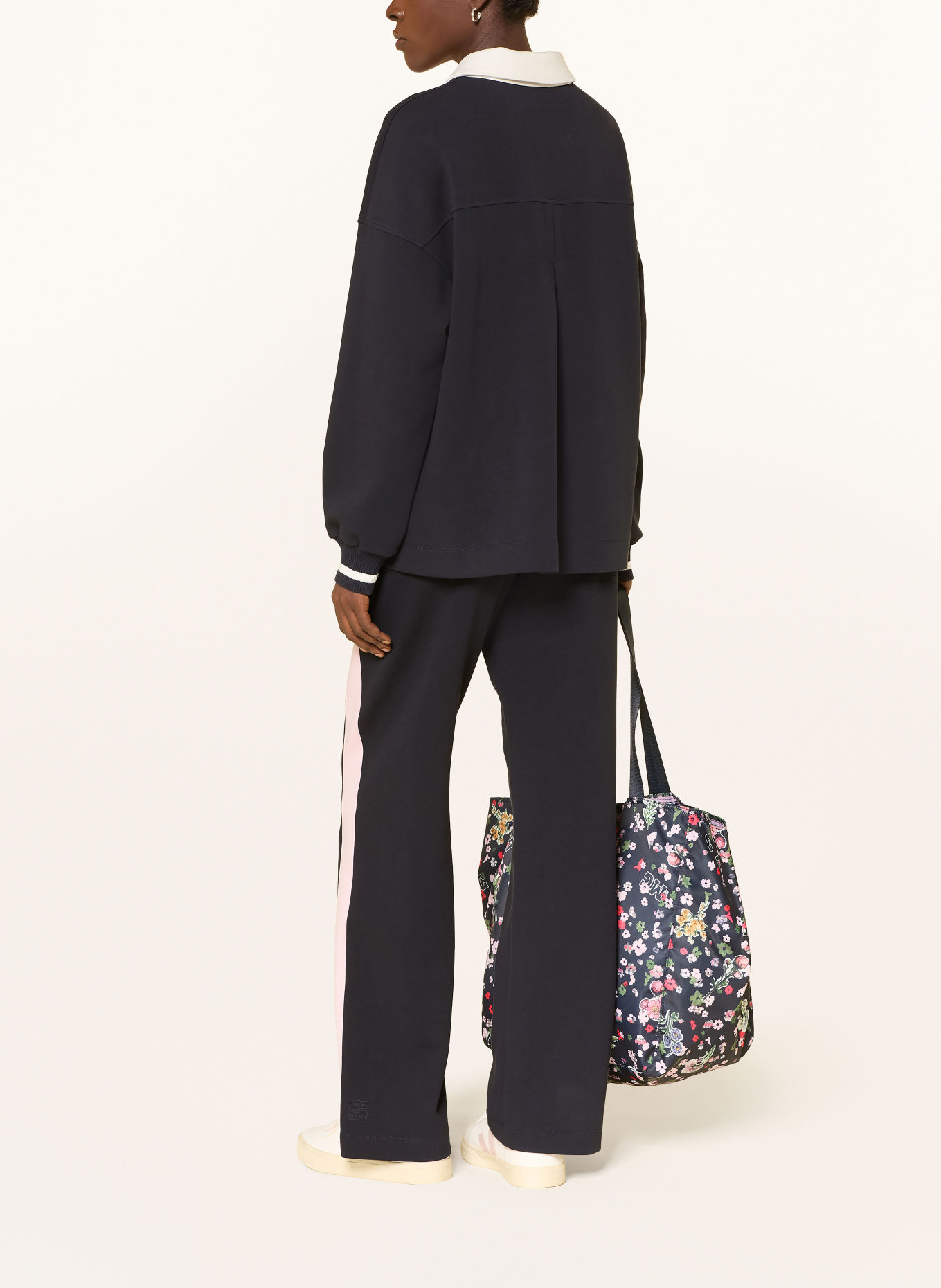 MARC CAIN Sweat-Poloshirt: 394 navy