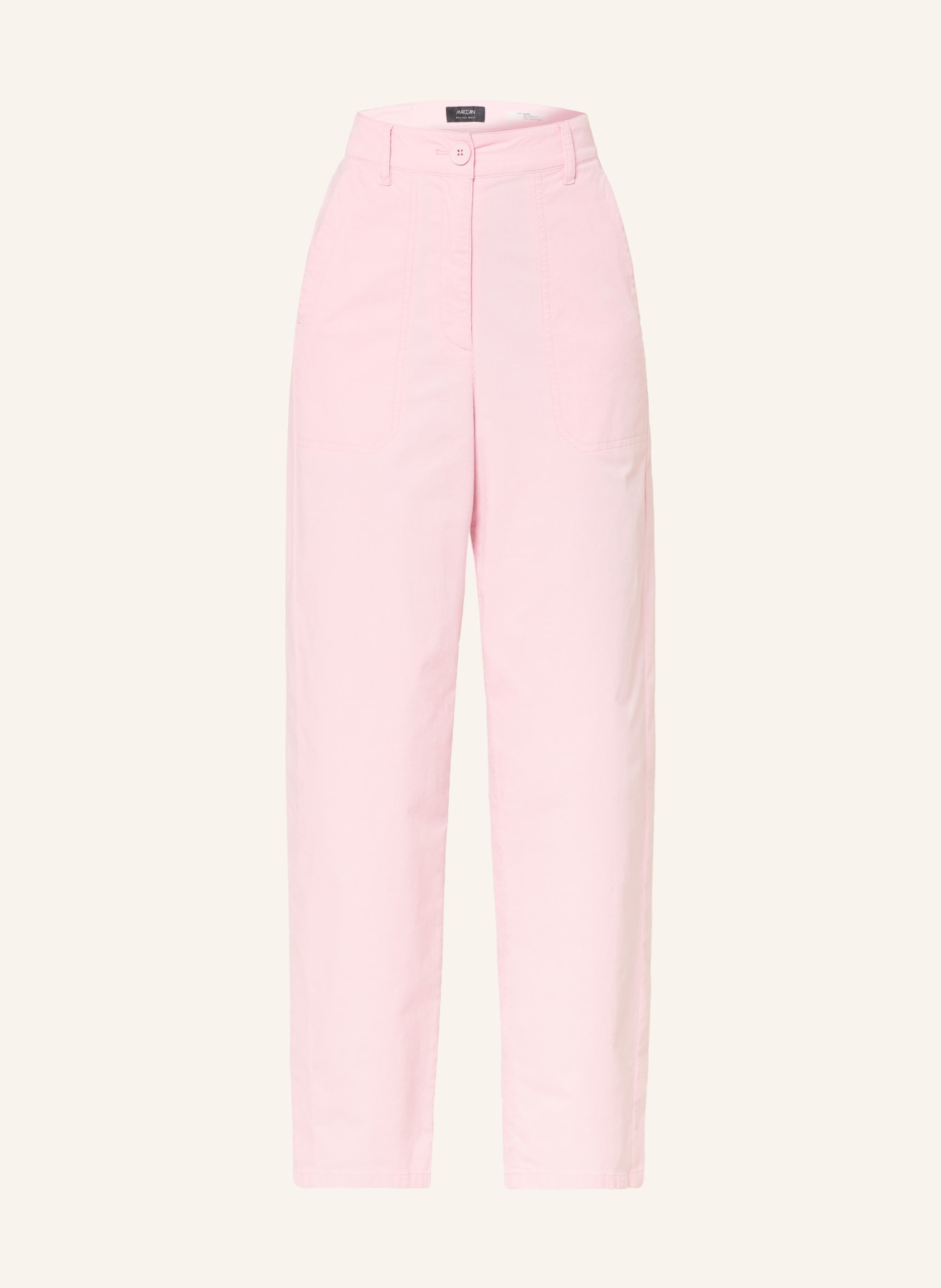 MARC CAIN Manšestrové kalhoty RUMA: 208 chalk pink