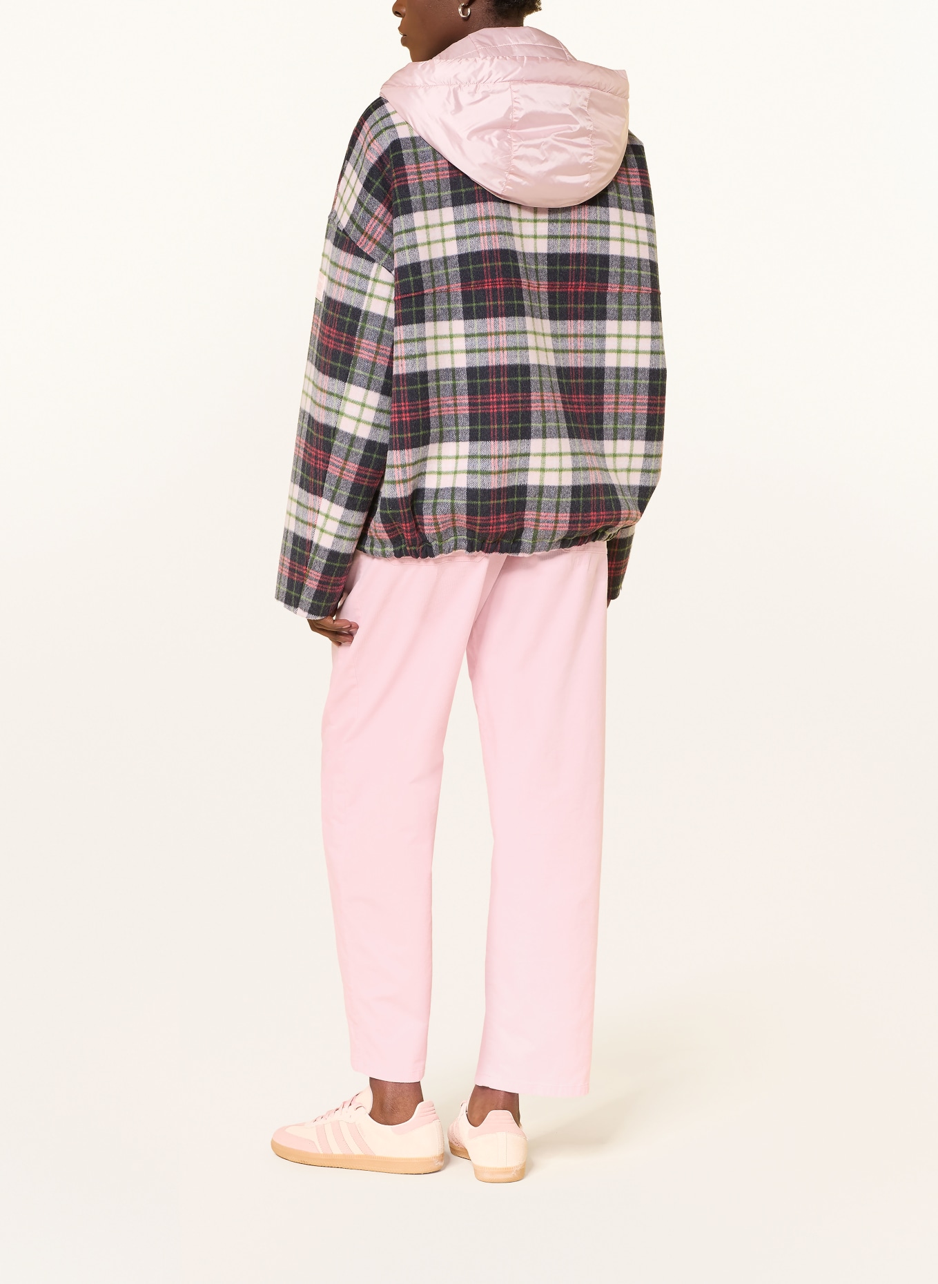 MARC CAIN Manšestrové kalhoty RUMA: 208 chalk pink