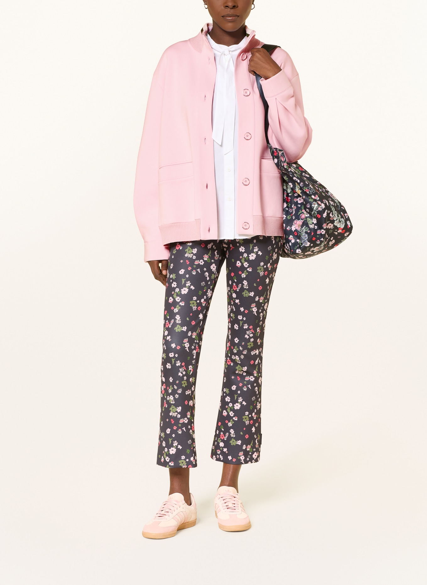 MARC CAIN Schluppenbluse: 100 WHITE