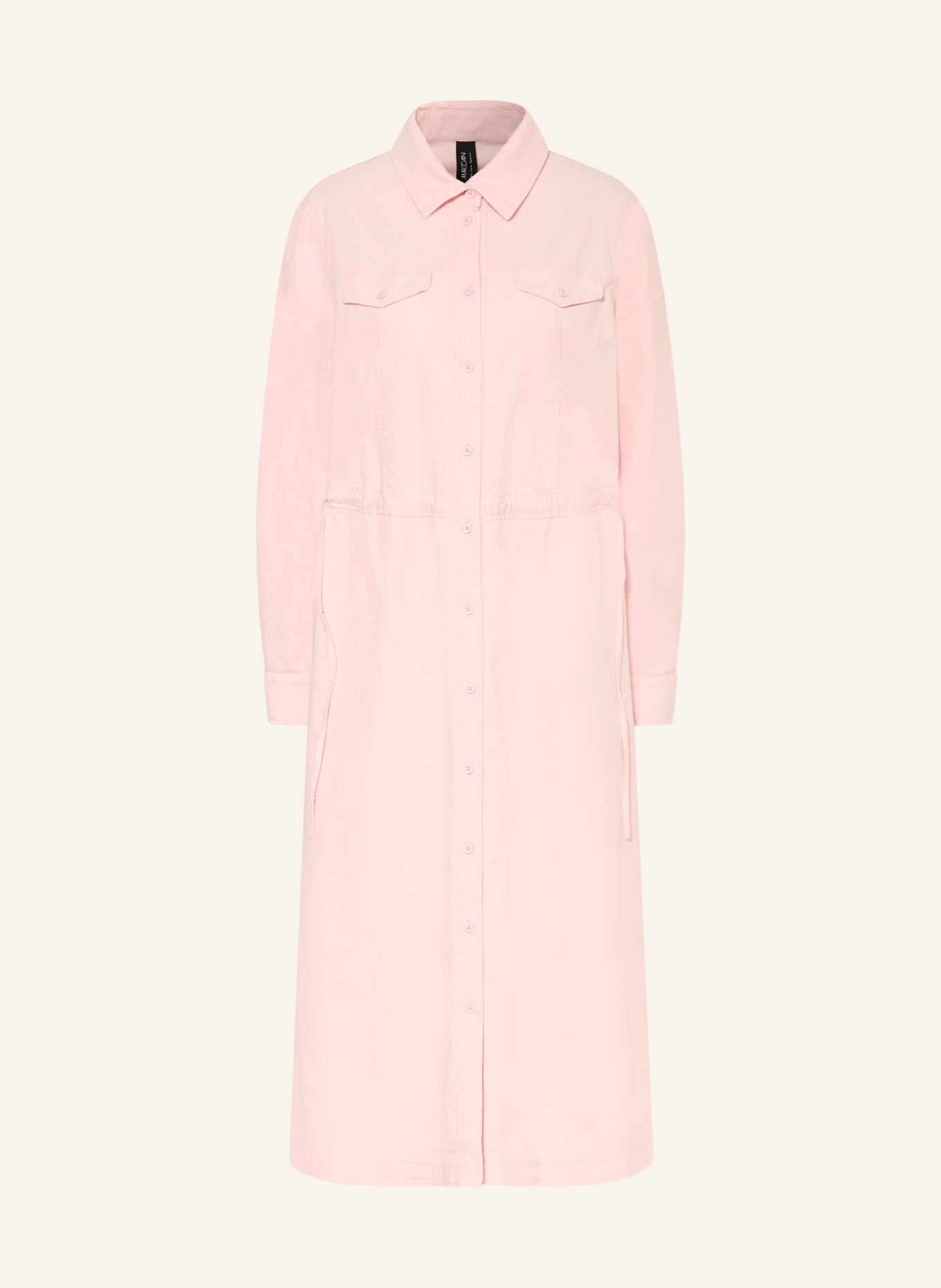 MARC CAIN Šaty ve stylu košile z manšestru: 208 chalk pink
