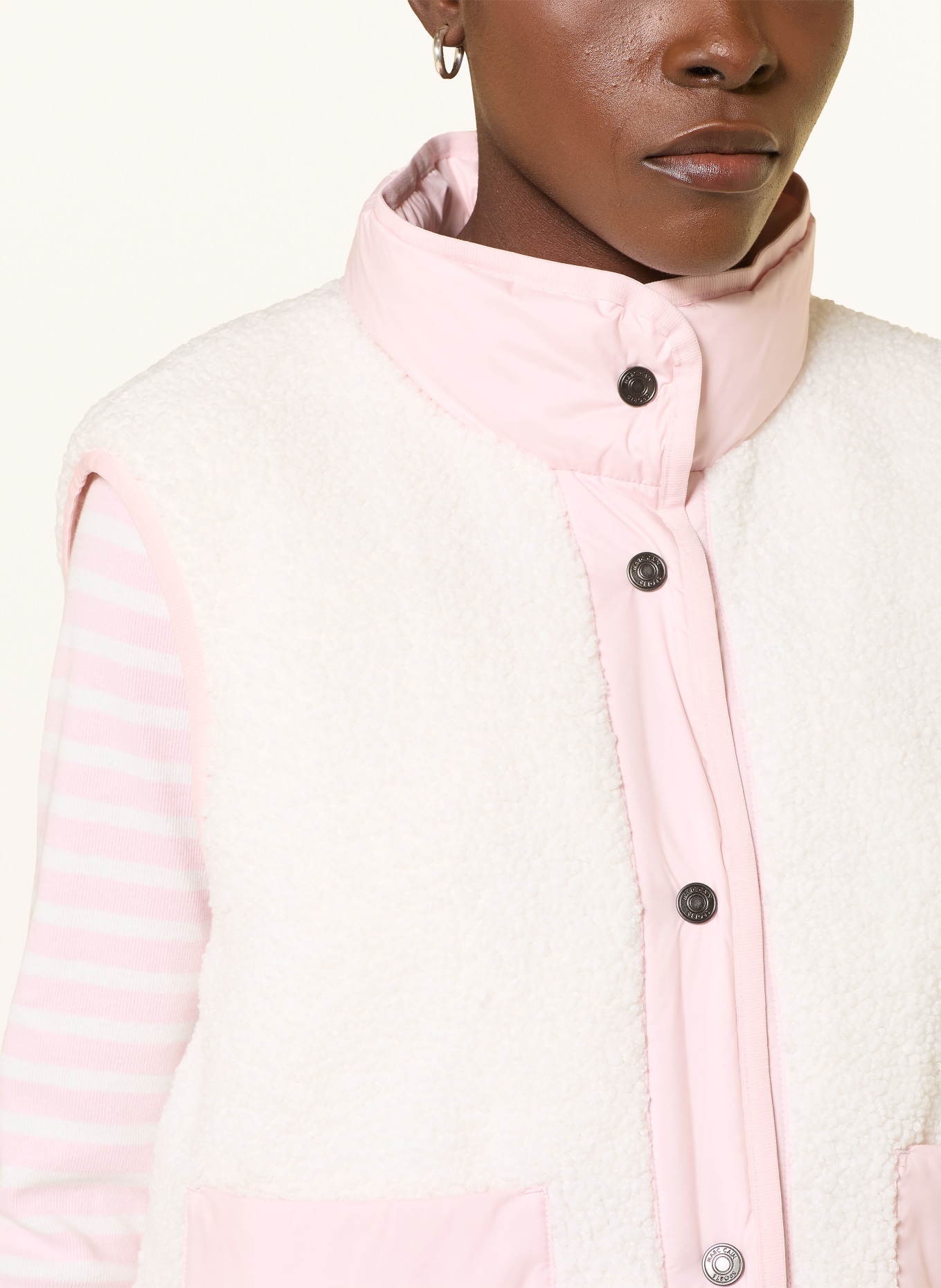 MARC CAIN Oboustranná péřová bunda: 208 chalk pink