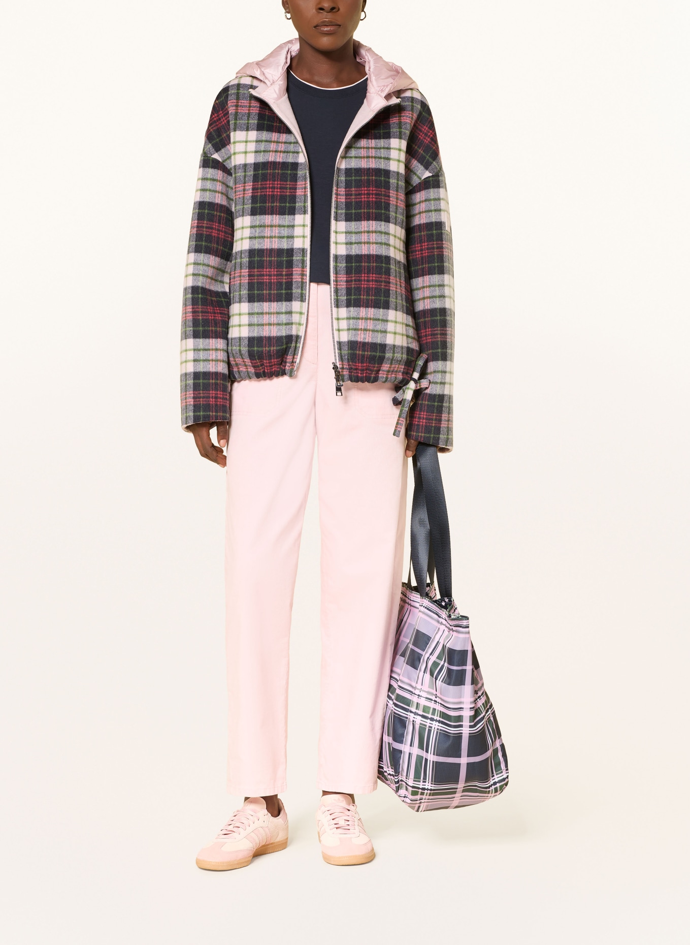 MARC CAIN Omkeerbaar jasje: 208 chalk pink